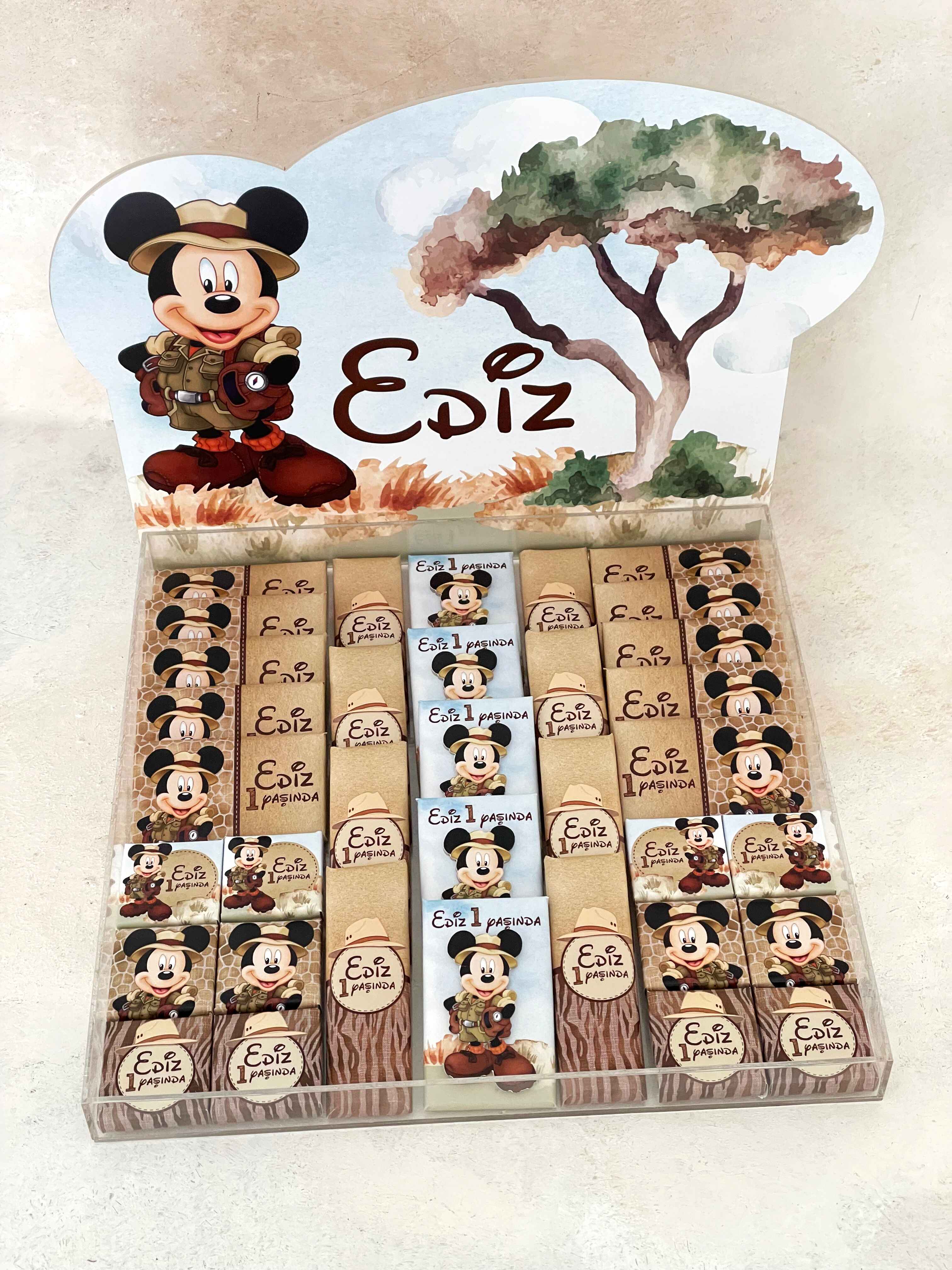 Safari Mickey Çikolata Seti