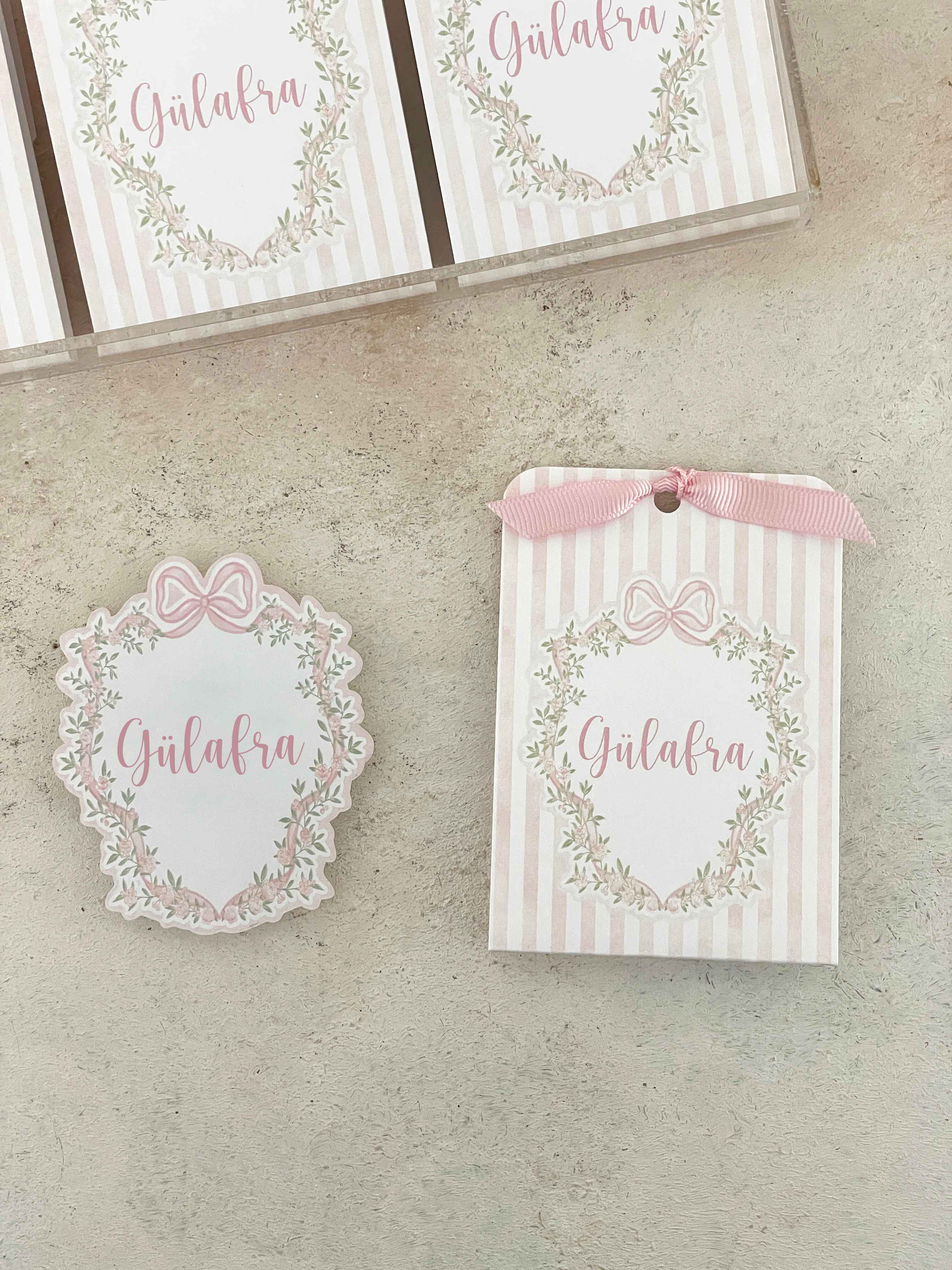 Bows & Flowers Pleksi Magnet ve Kılıfı