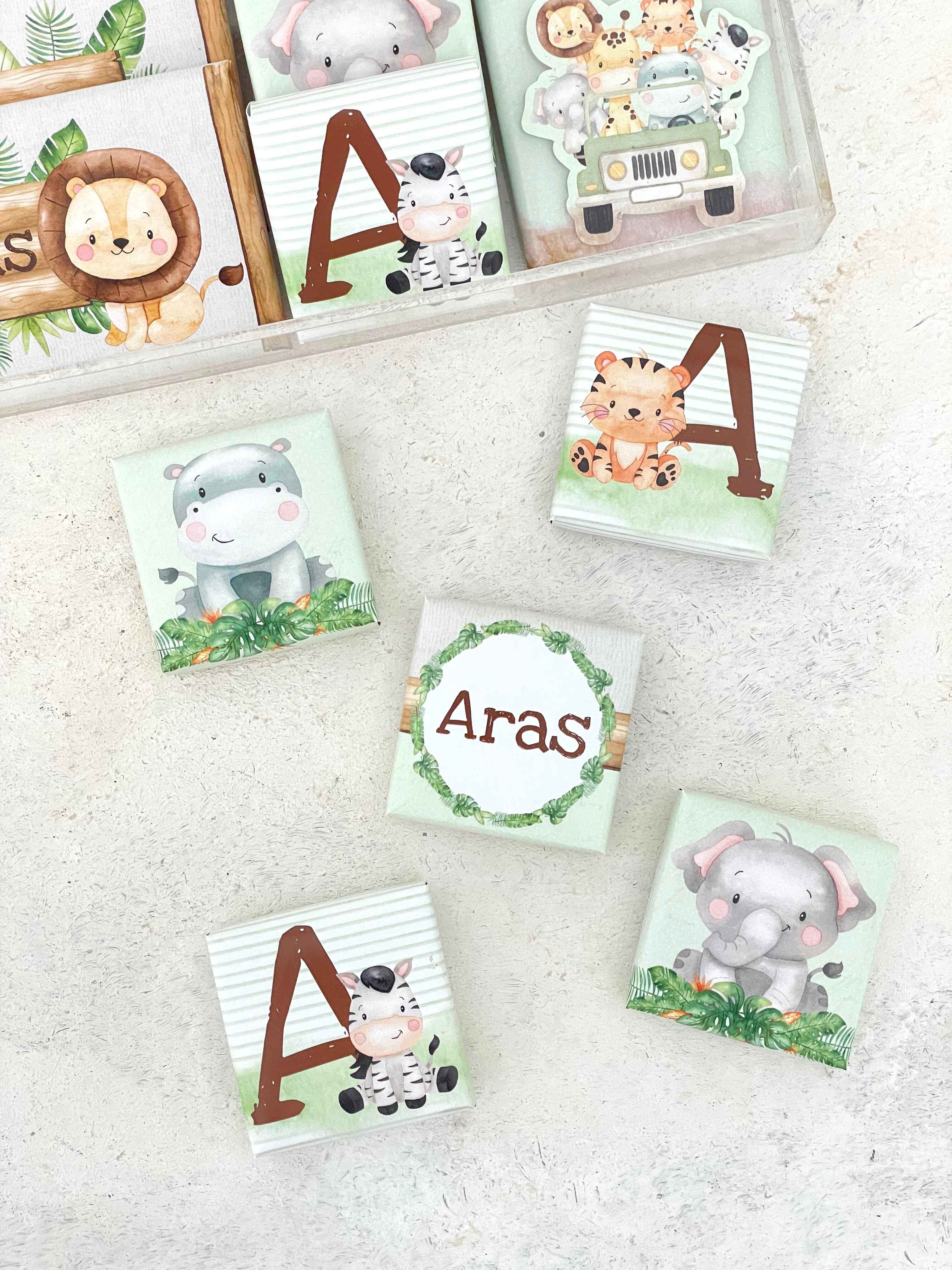 Arabalı Safari Çikolata Seti