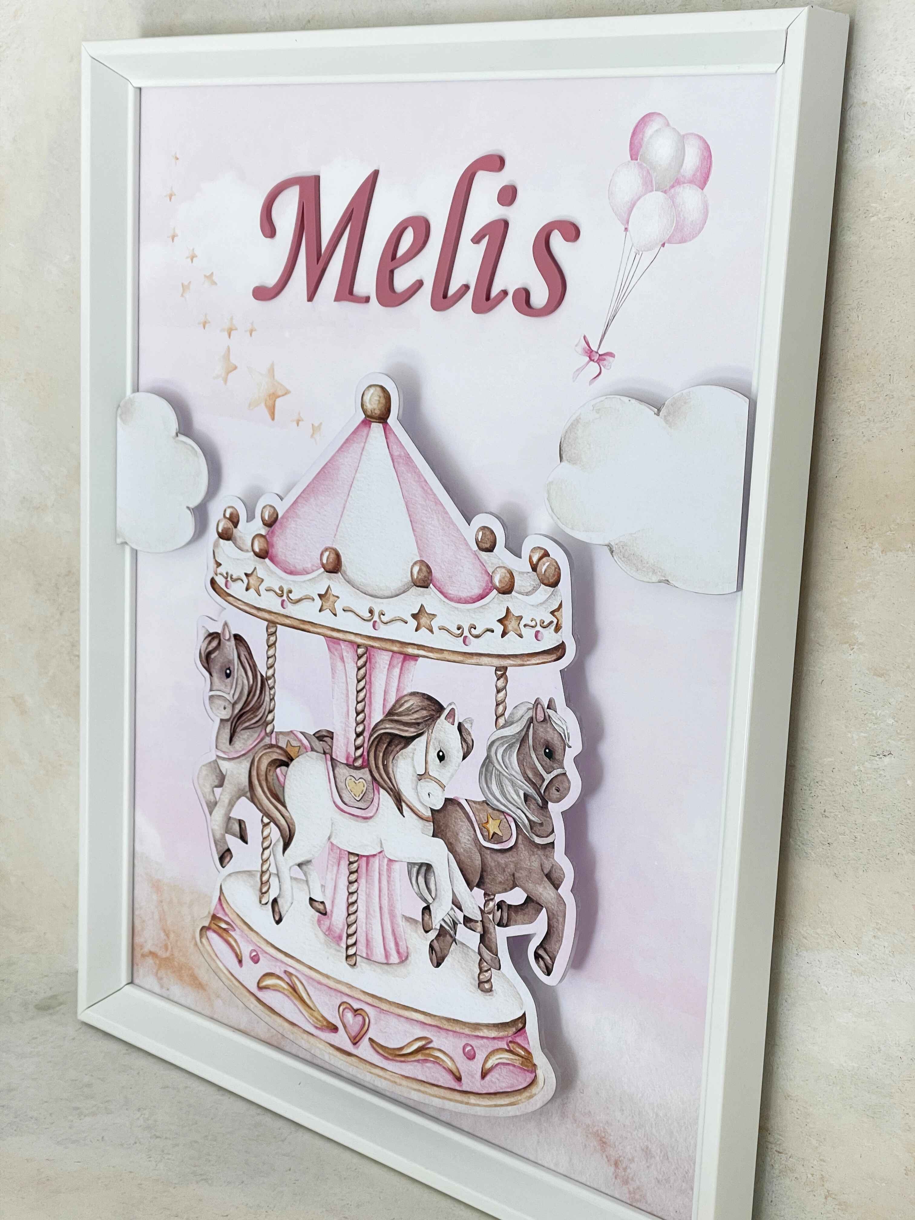 Carousel Pink Kapı Süsü