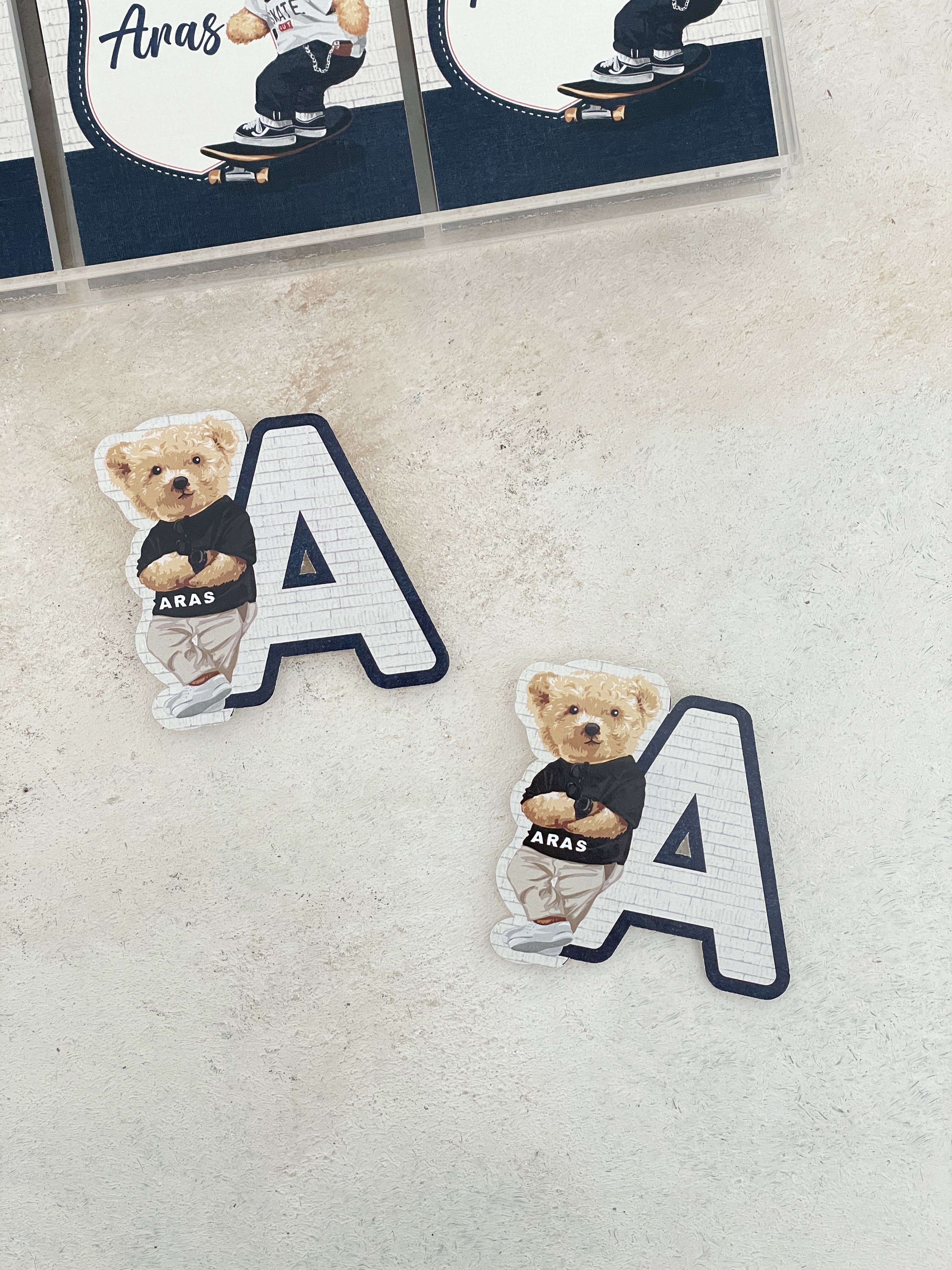 Polo Bear & Retro Car Pleksi Magnet ve Kılıfı