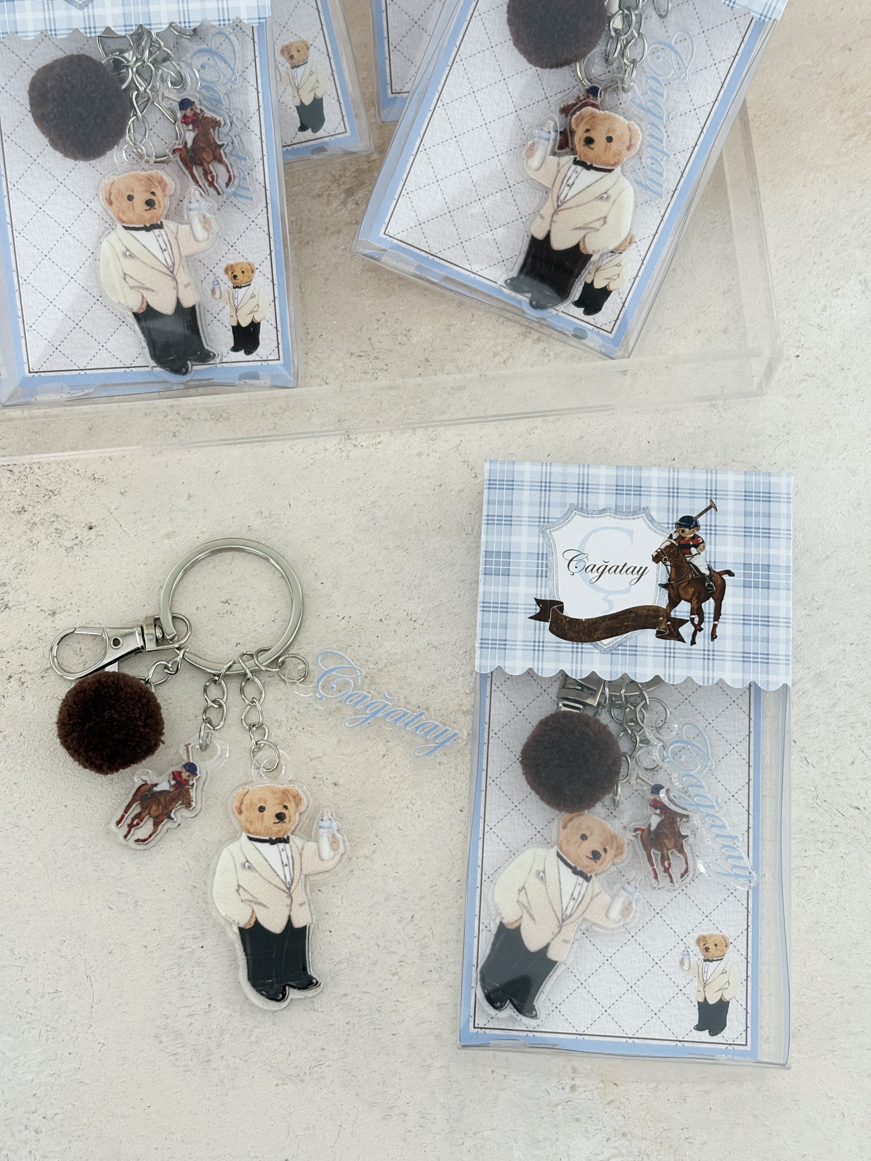 Polo Player Polo Bear Anahtarlık ve Kutusu
