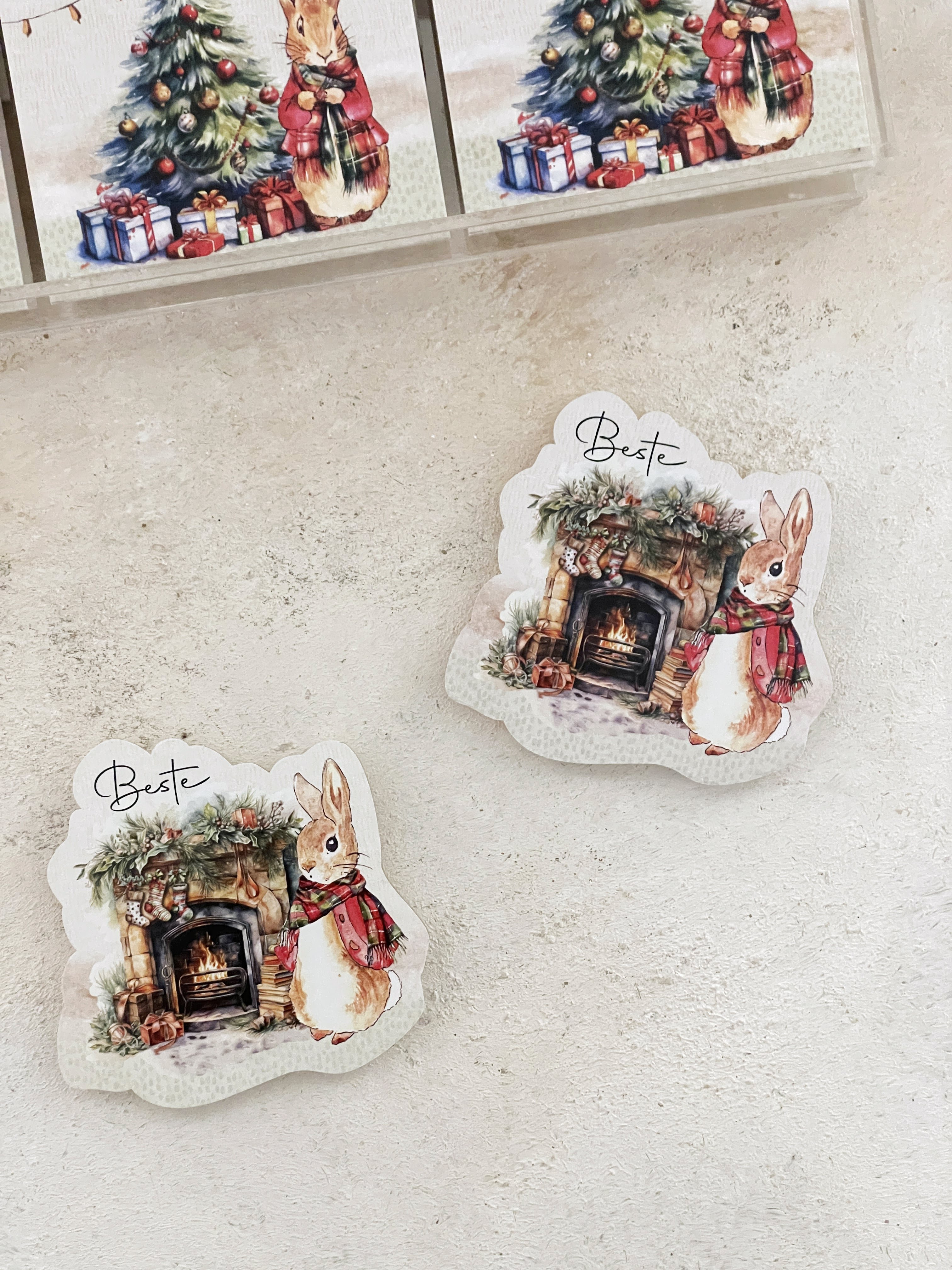 Peter Rabbit Christmas Pleksi Magnet ve Kılıfı