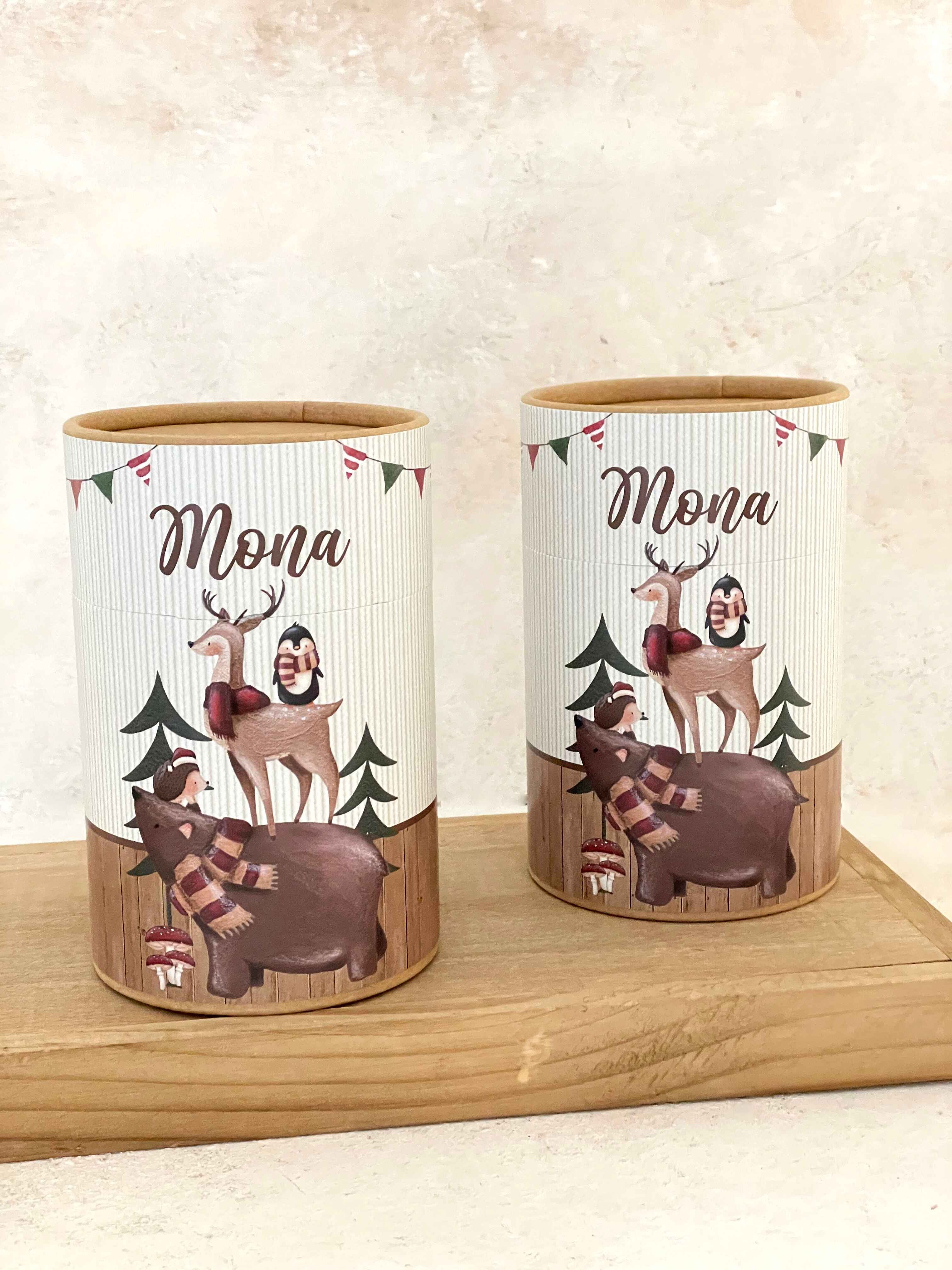 Cozy Winter Kaplama Silindir Kutu