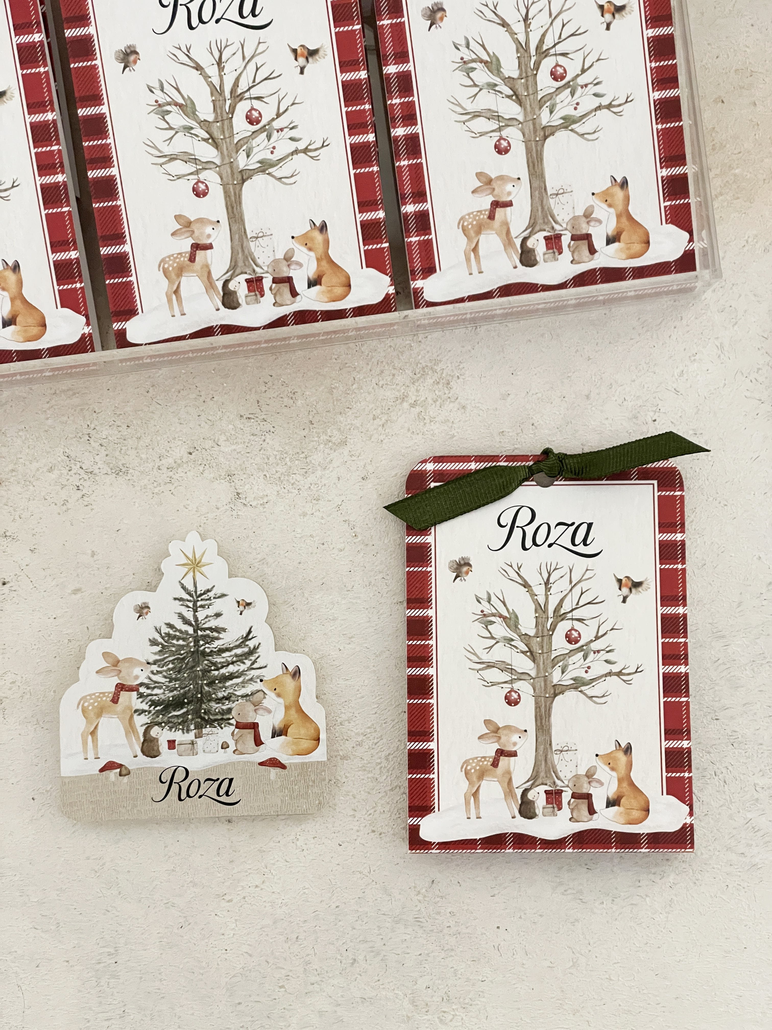 Woodland Christmas Pleksi Magnet ve Kılıfı