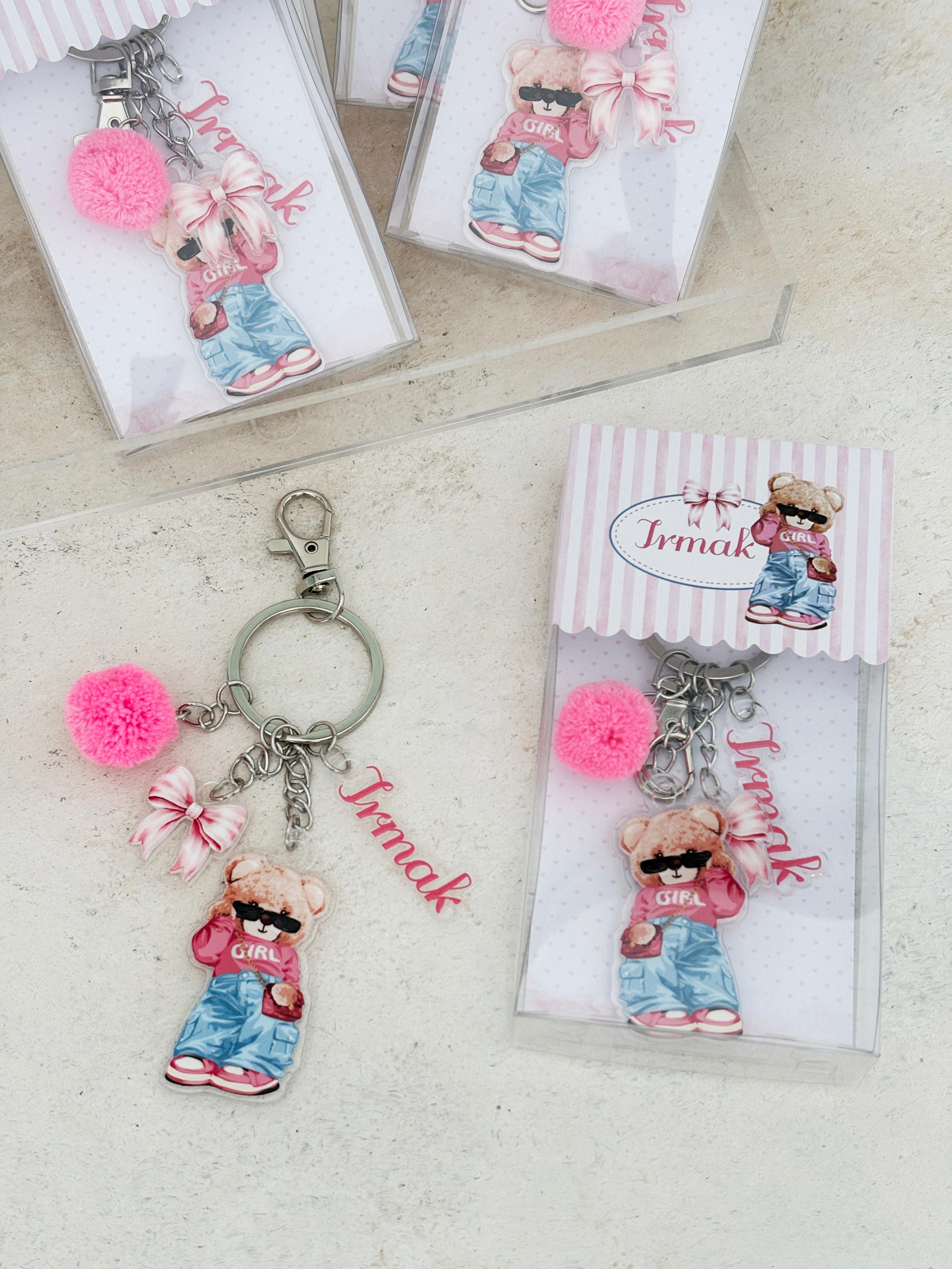 Girly Bear Anahtarlık ve Kutusu