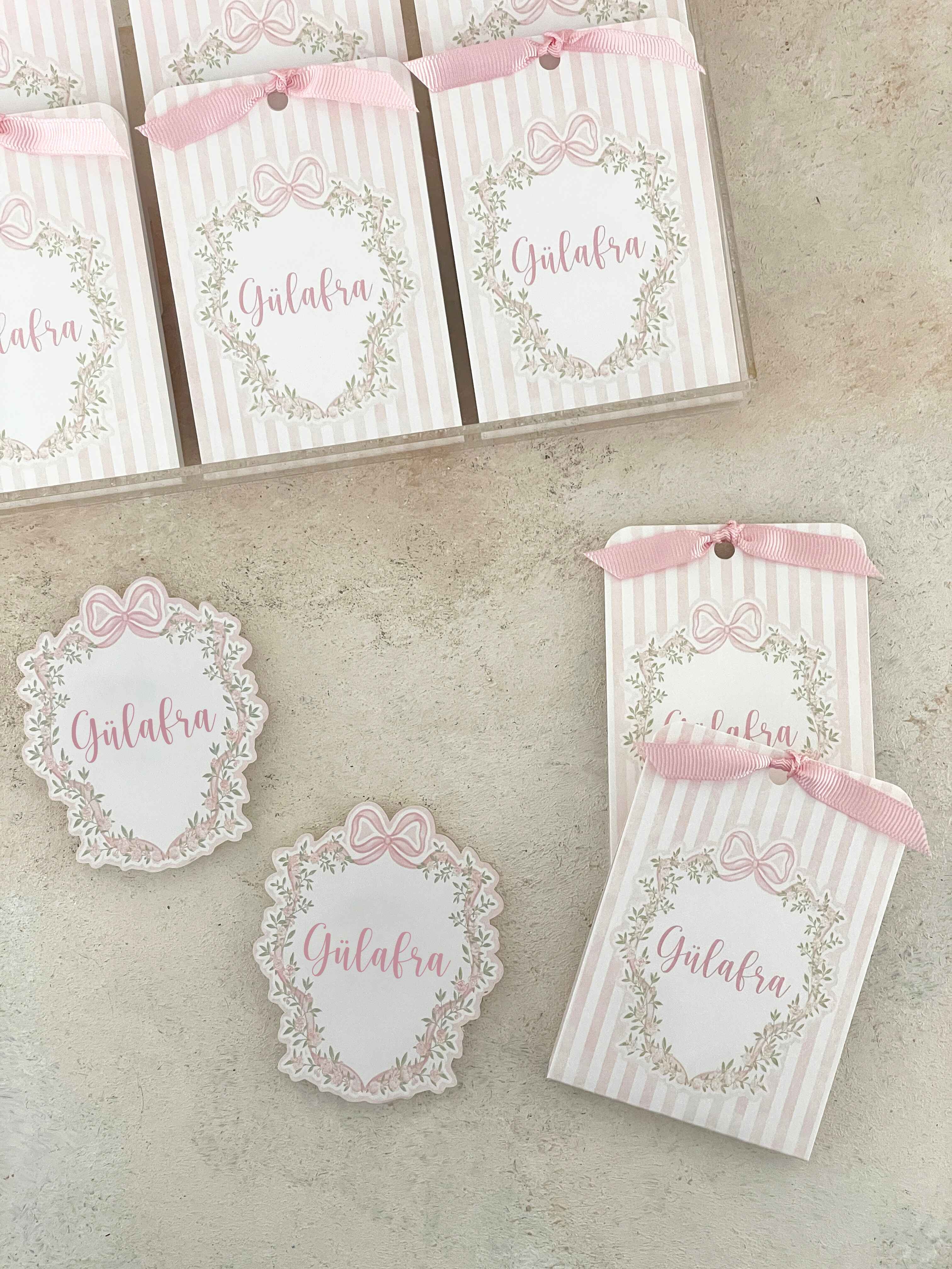 Bows & Flowers Pleksi Magnet ve Kılıfı