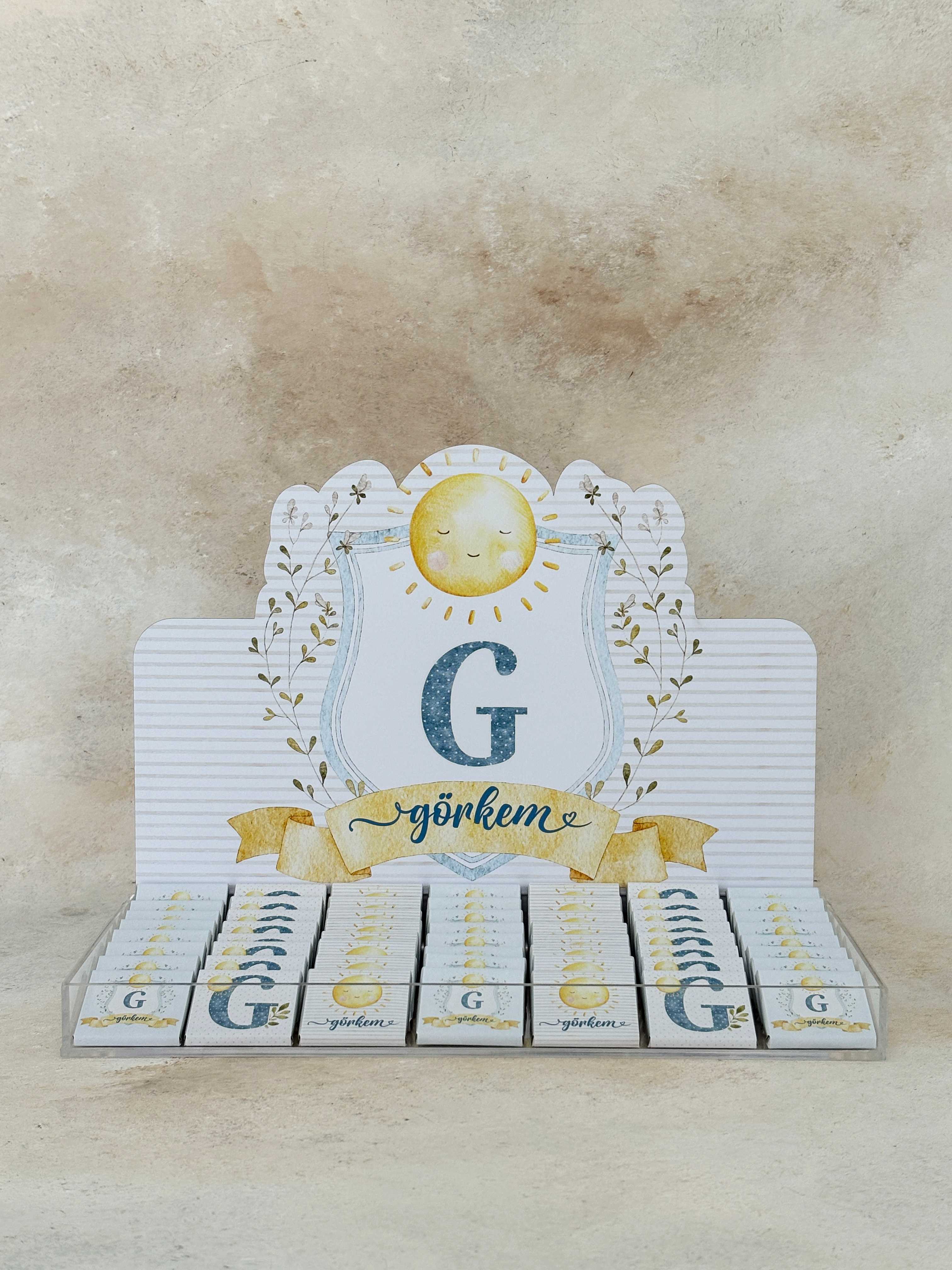 Sun Baby Crest Blue Madlen Çikolata