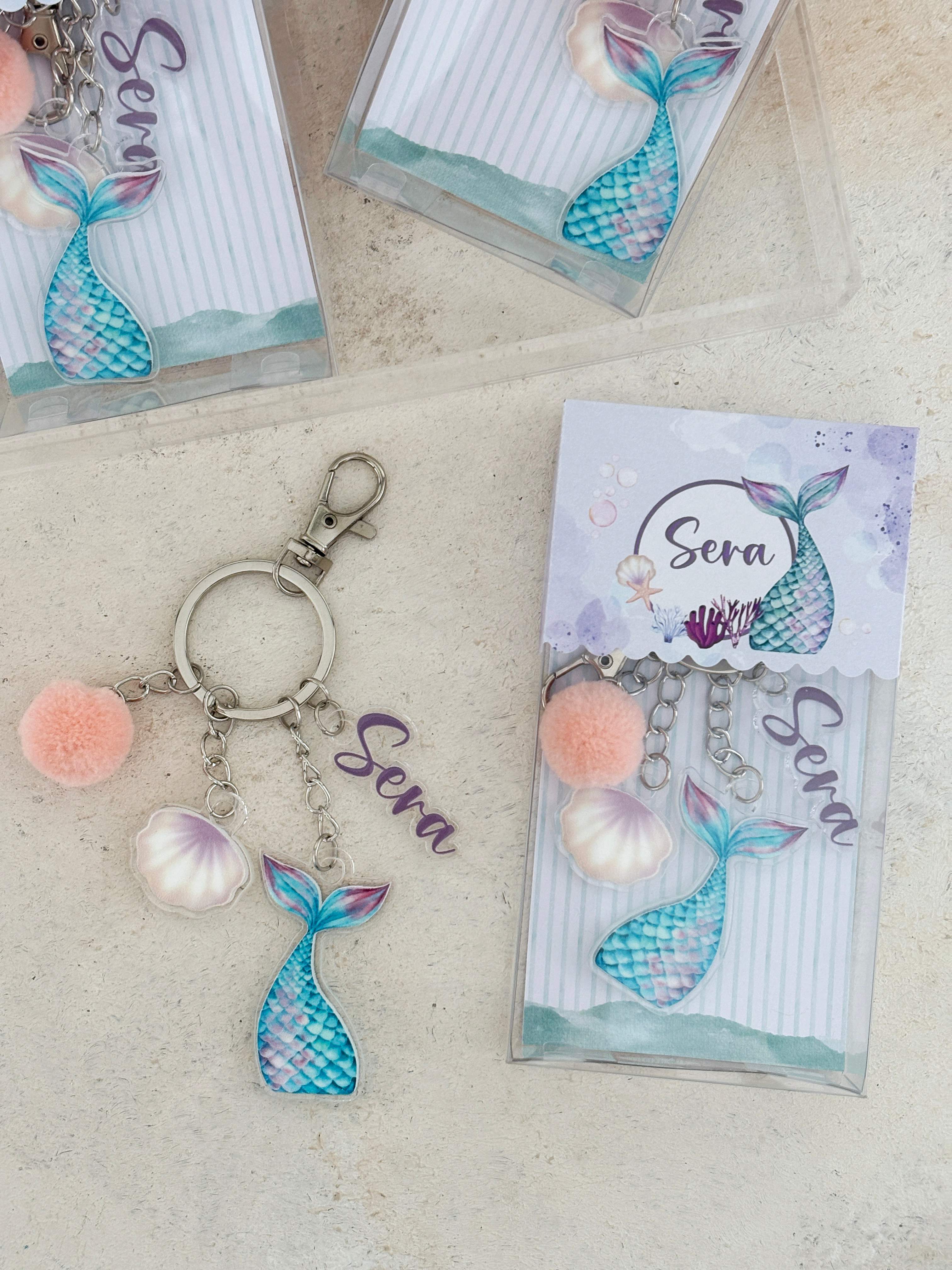 Mermaid Tail Anahtarlık ve Kutusu