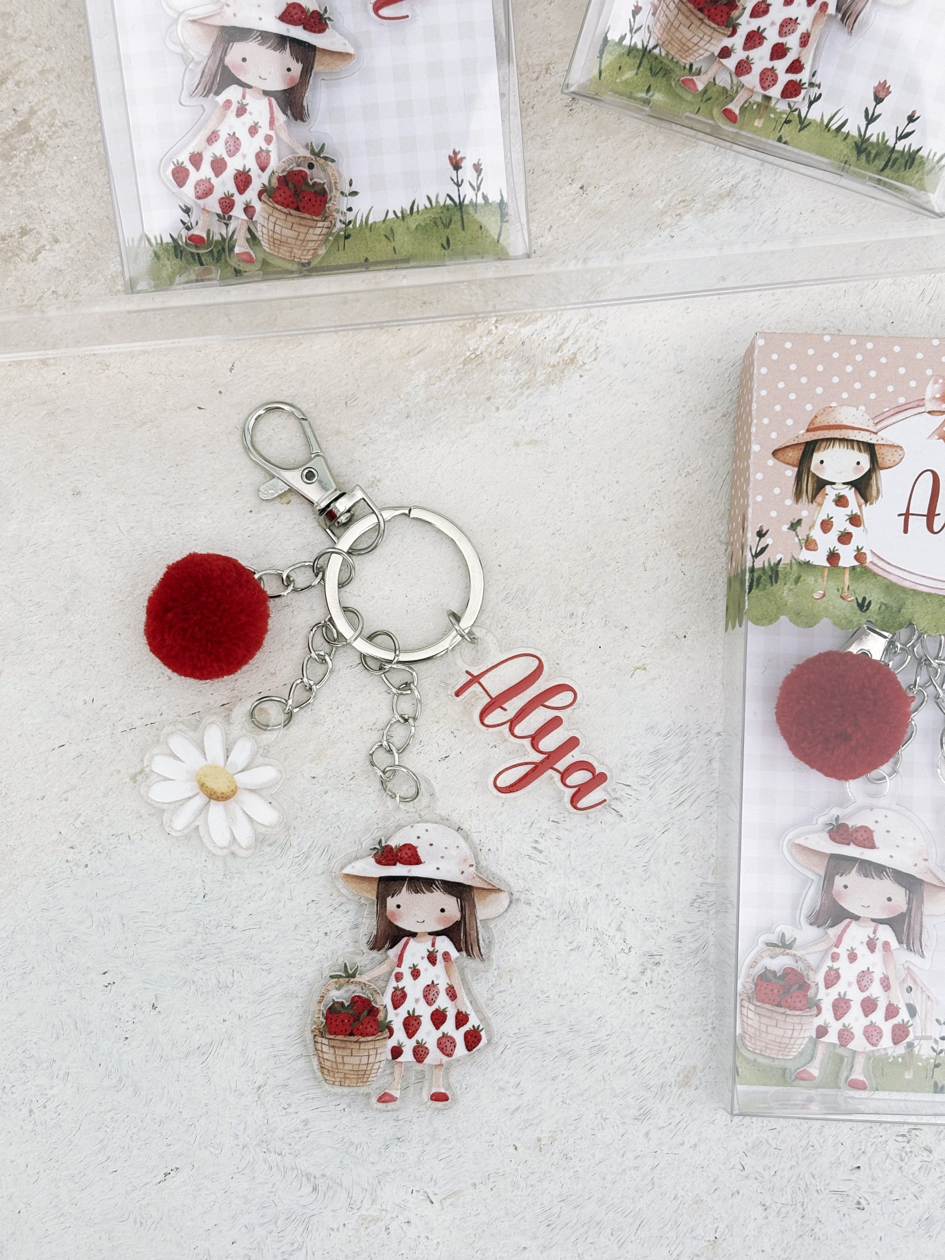 Strawberry Cottage Anahtarlık ve Kutusu