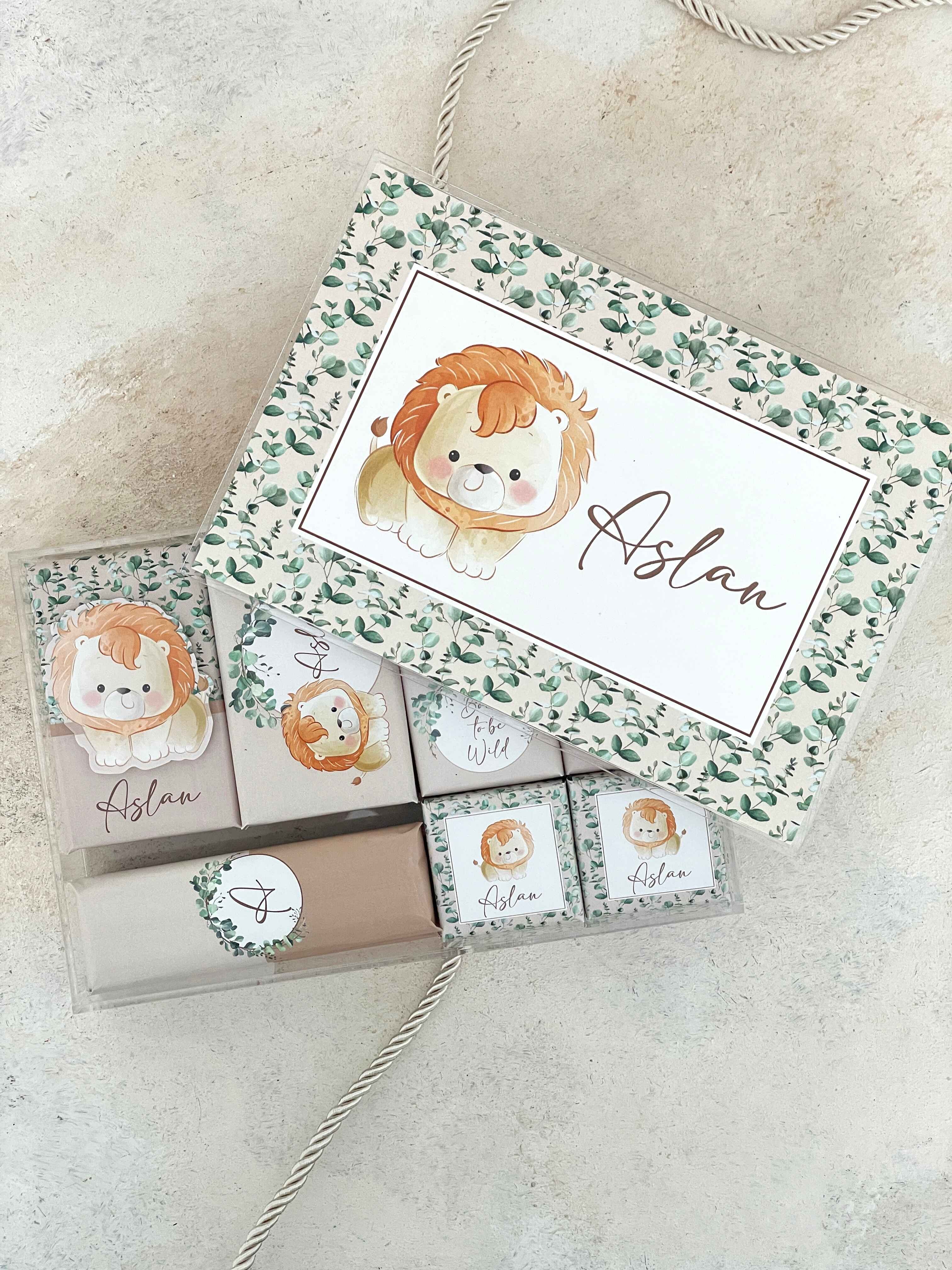 Lion & Nature Pleksi Çikolata Kutusu