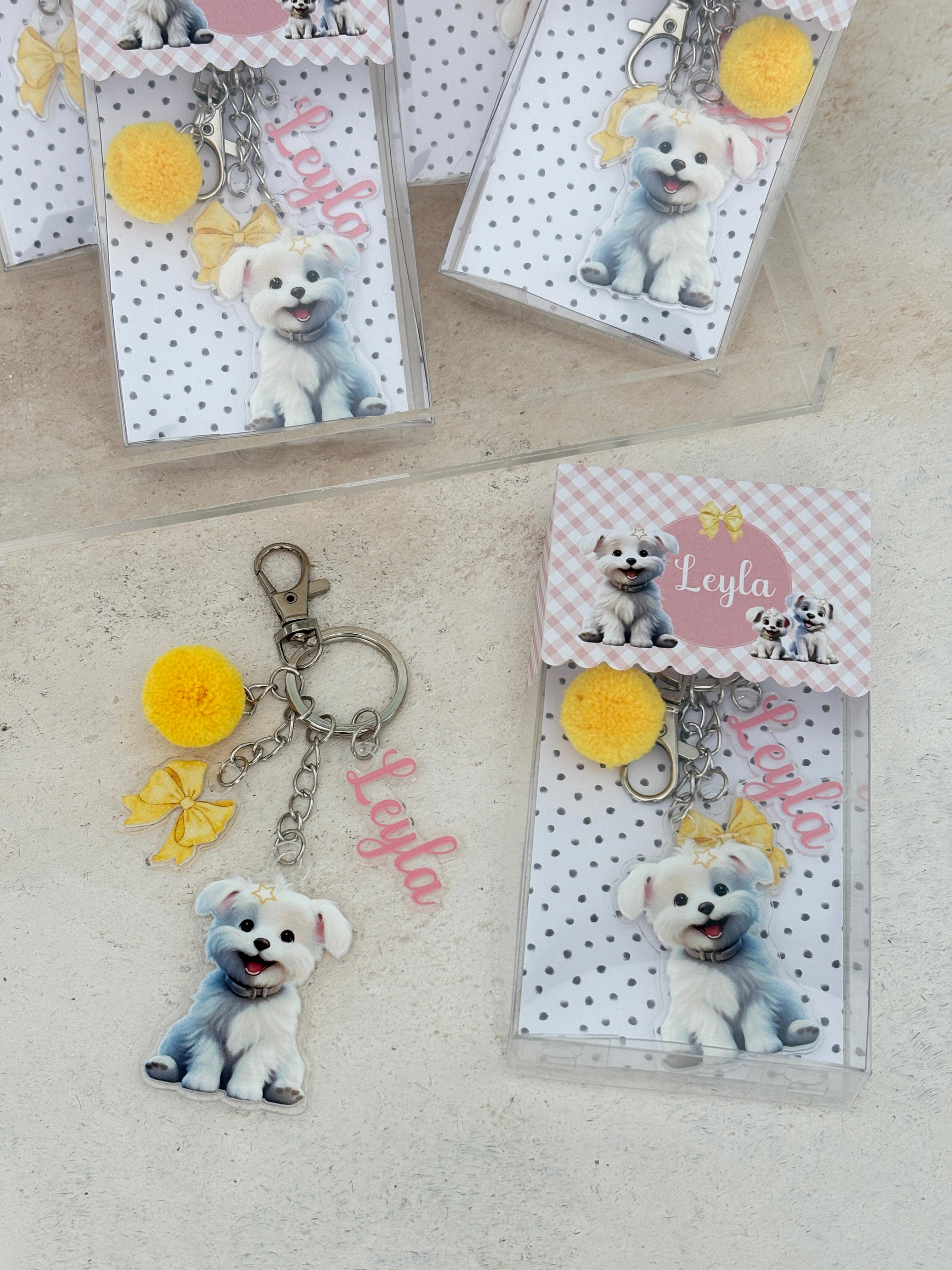Bichon Frise Anahtarlık ve Kutusu