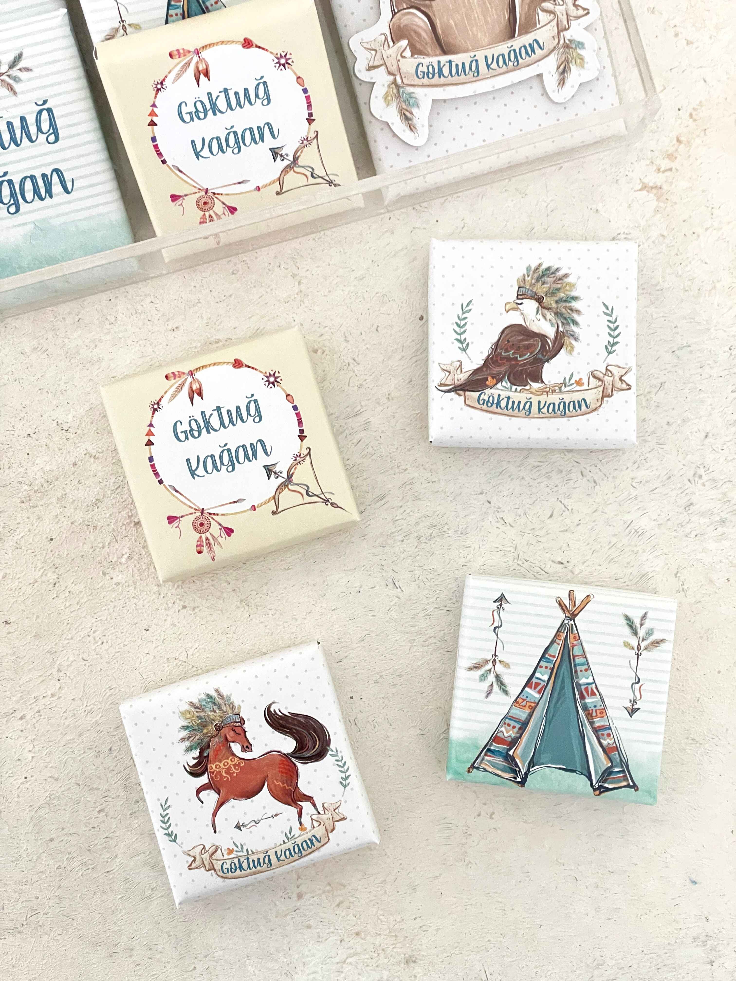 Boho Animals Çikolata Seti