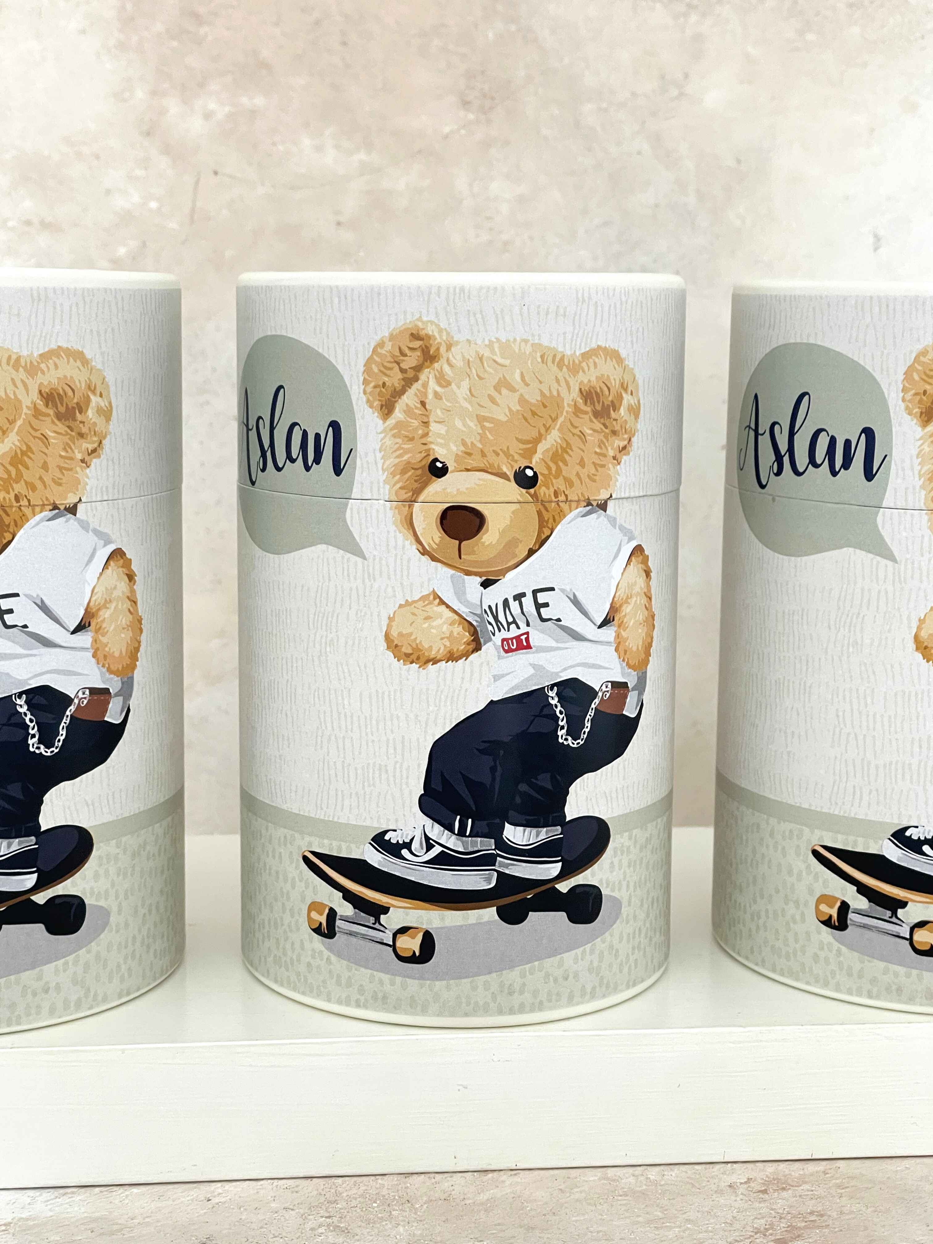 Polo Bears Kaplama Silindir Kutu