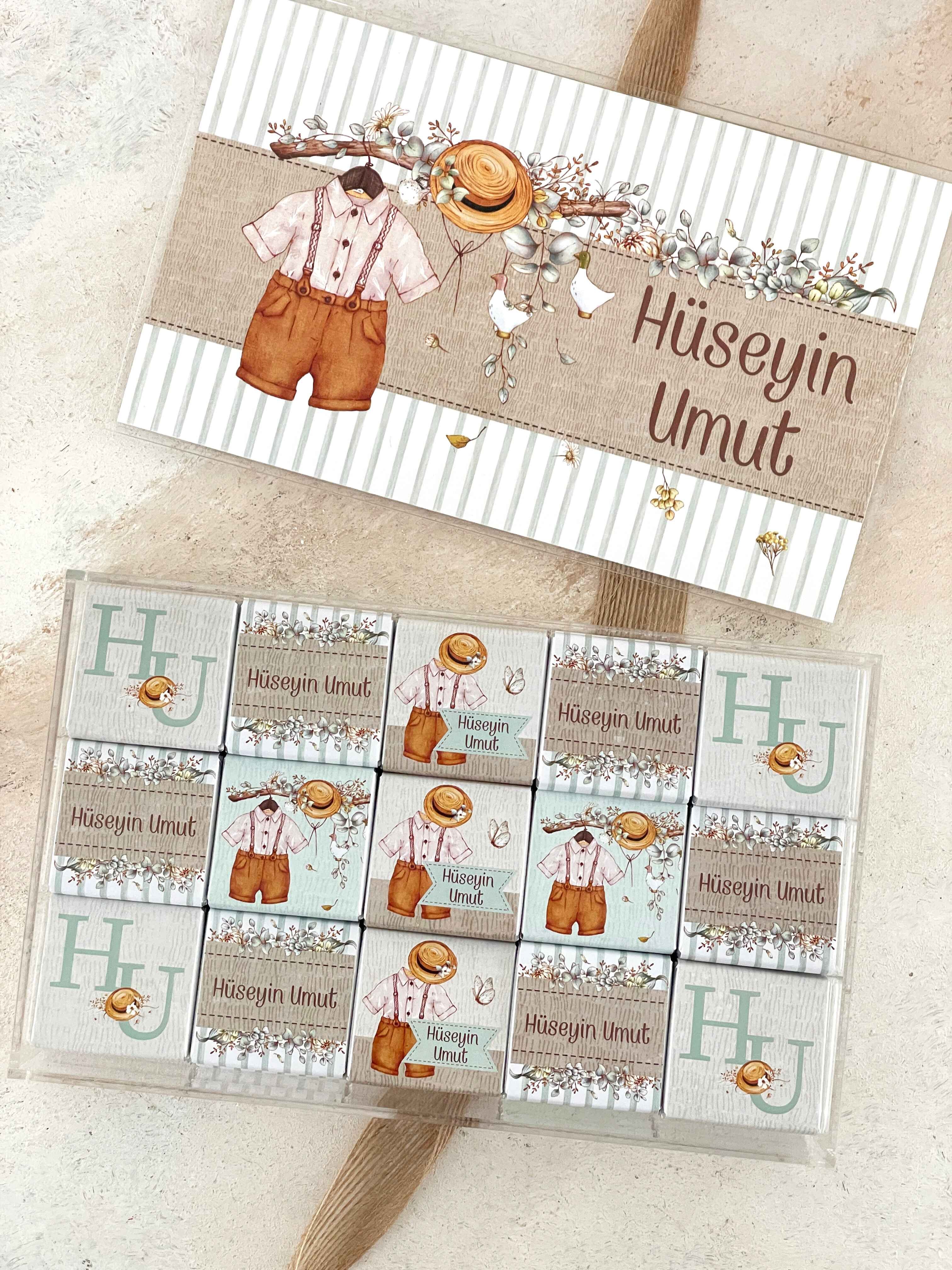 Boy's Outfit Madlen Pleksi Çikolata Kutusu