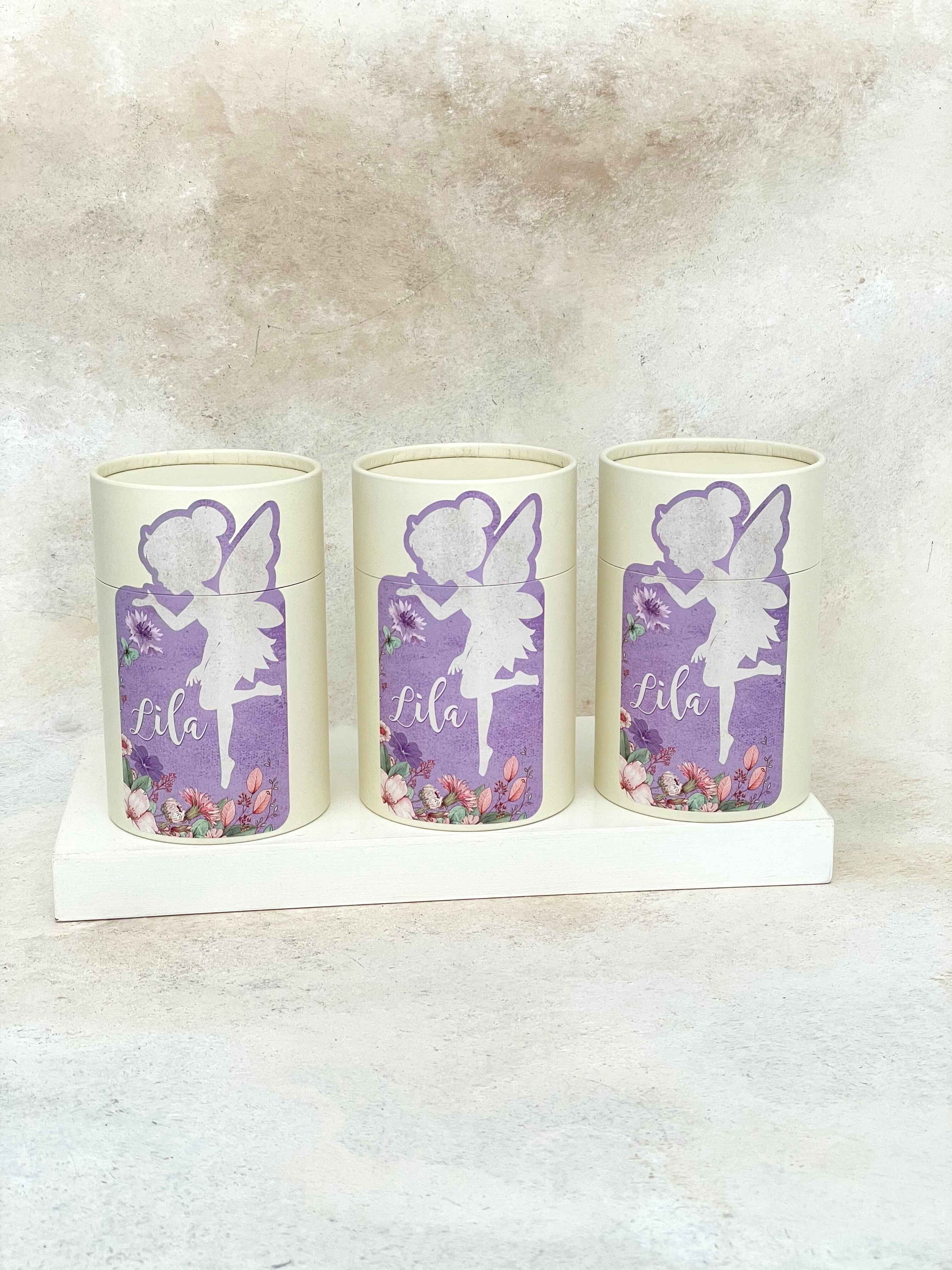 Fairy & Flowers Lilac Silindir Kutu