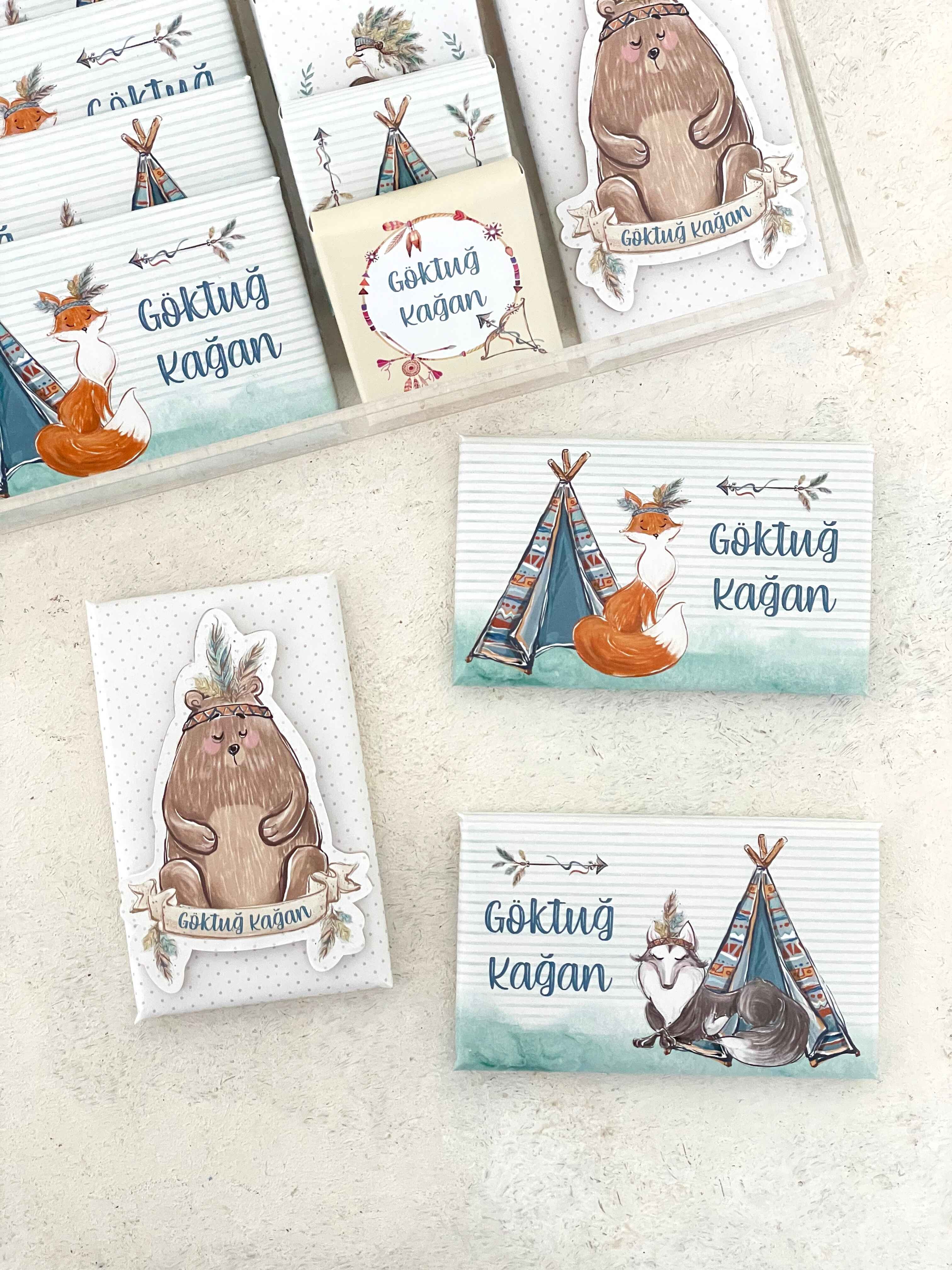 Boho Animals Çikolata Seti