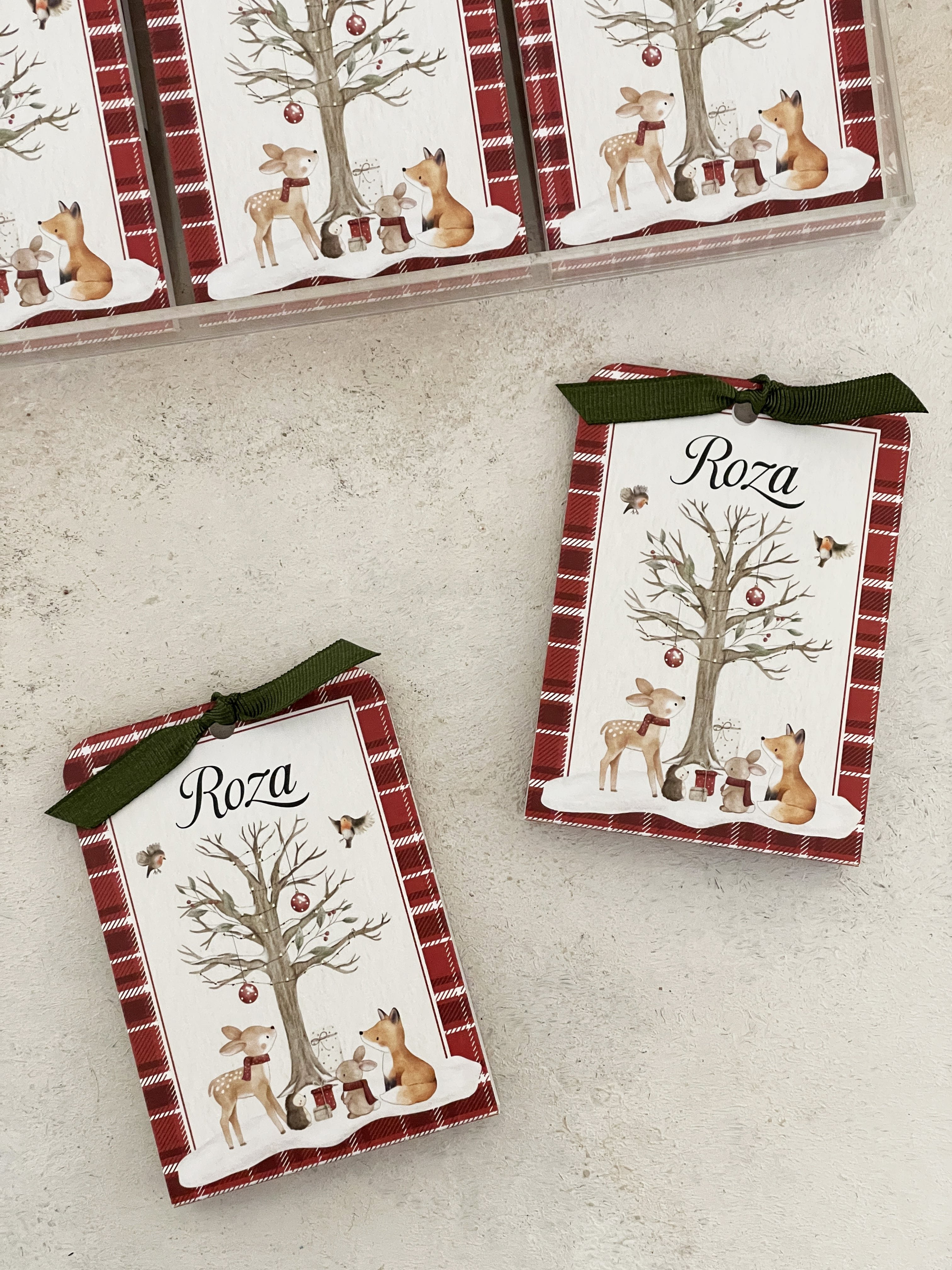 Woodland Christmas Pleksi Magnet ve Kılıfı