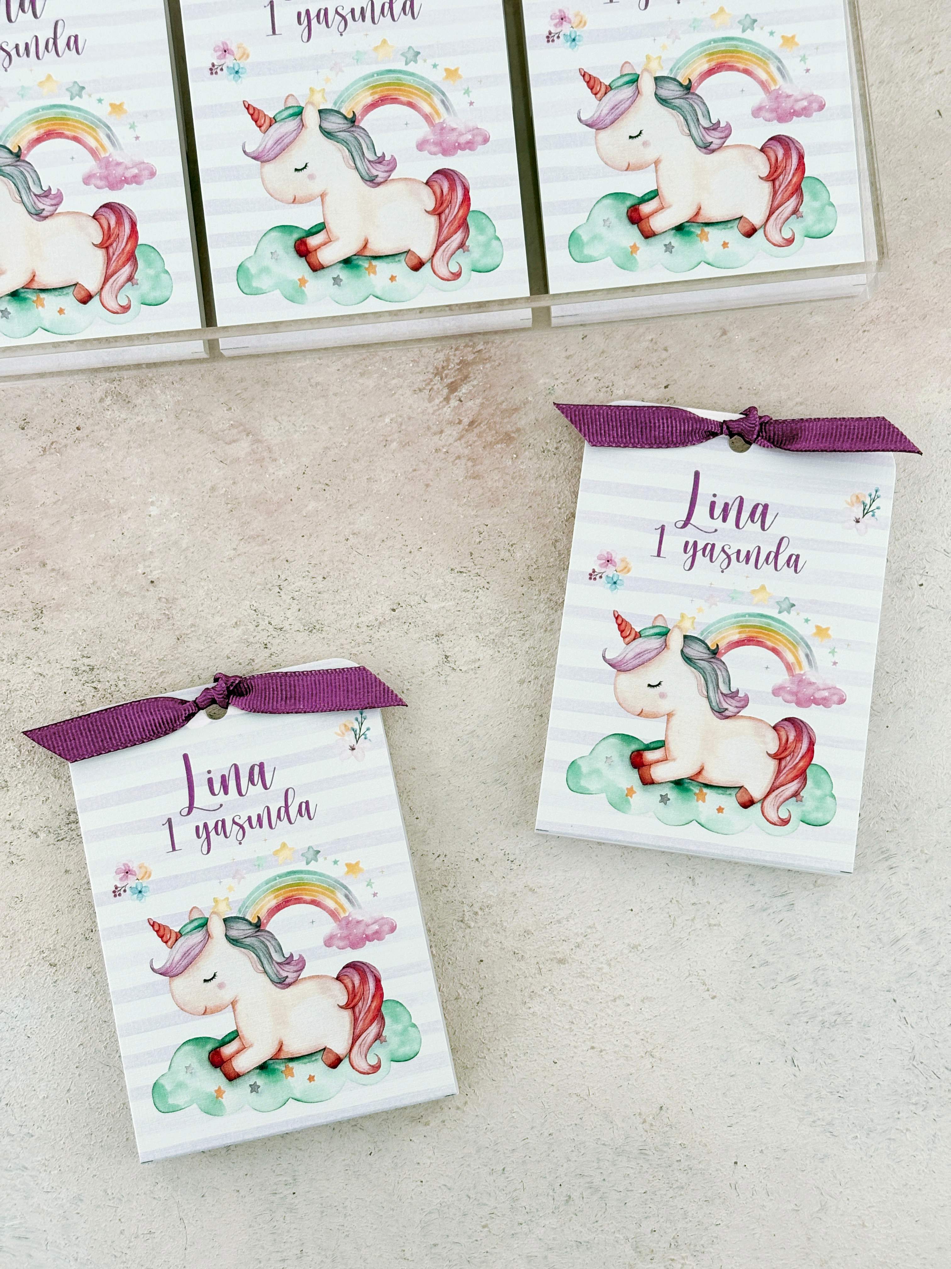 Birthday Unicorn Pleksi Magnet ve Kılıfı