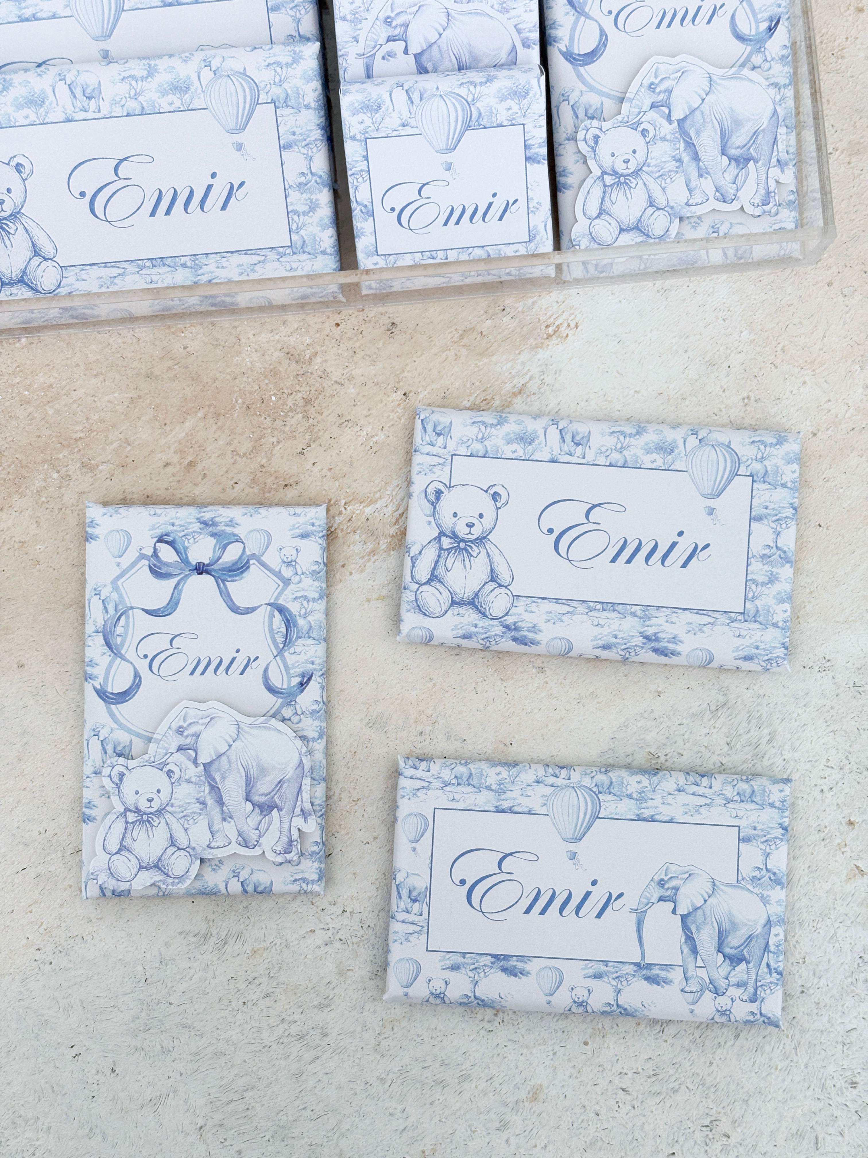 Chinoiserie Toile De Bear Çikolata Seti
