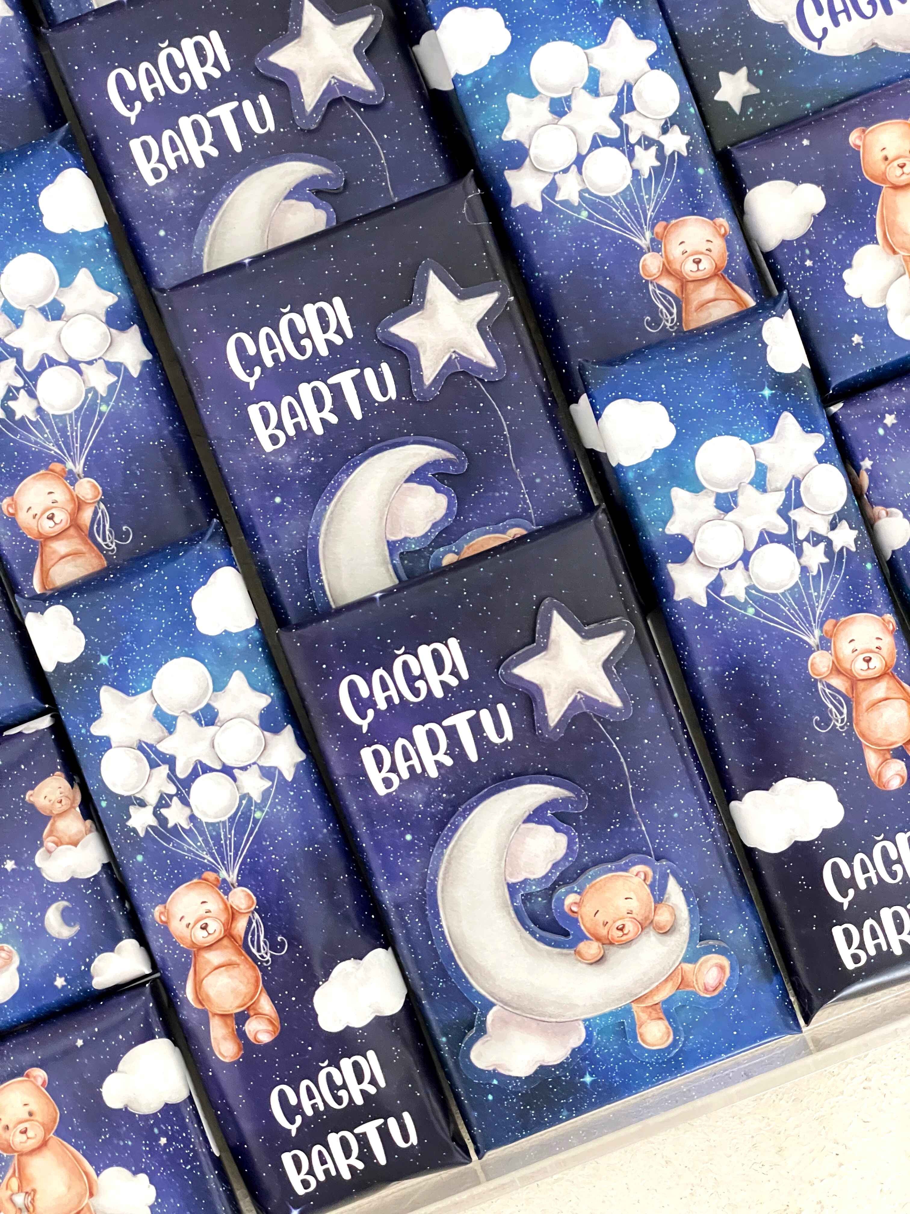 Bear On Moon Night Çikolata Seti