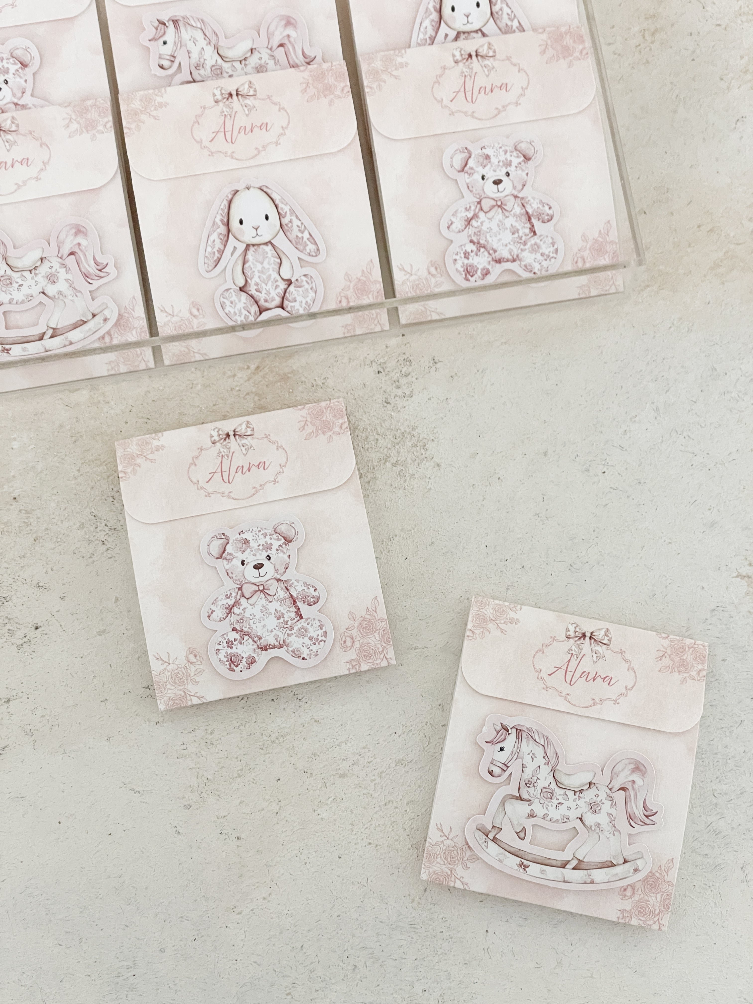 Pink Toile Baby Kartlı Madlen Çikolata