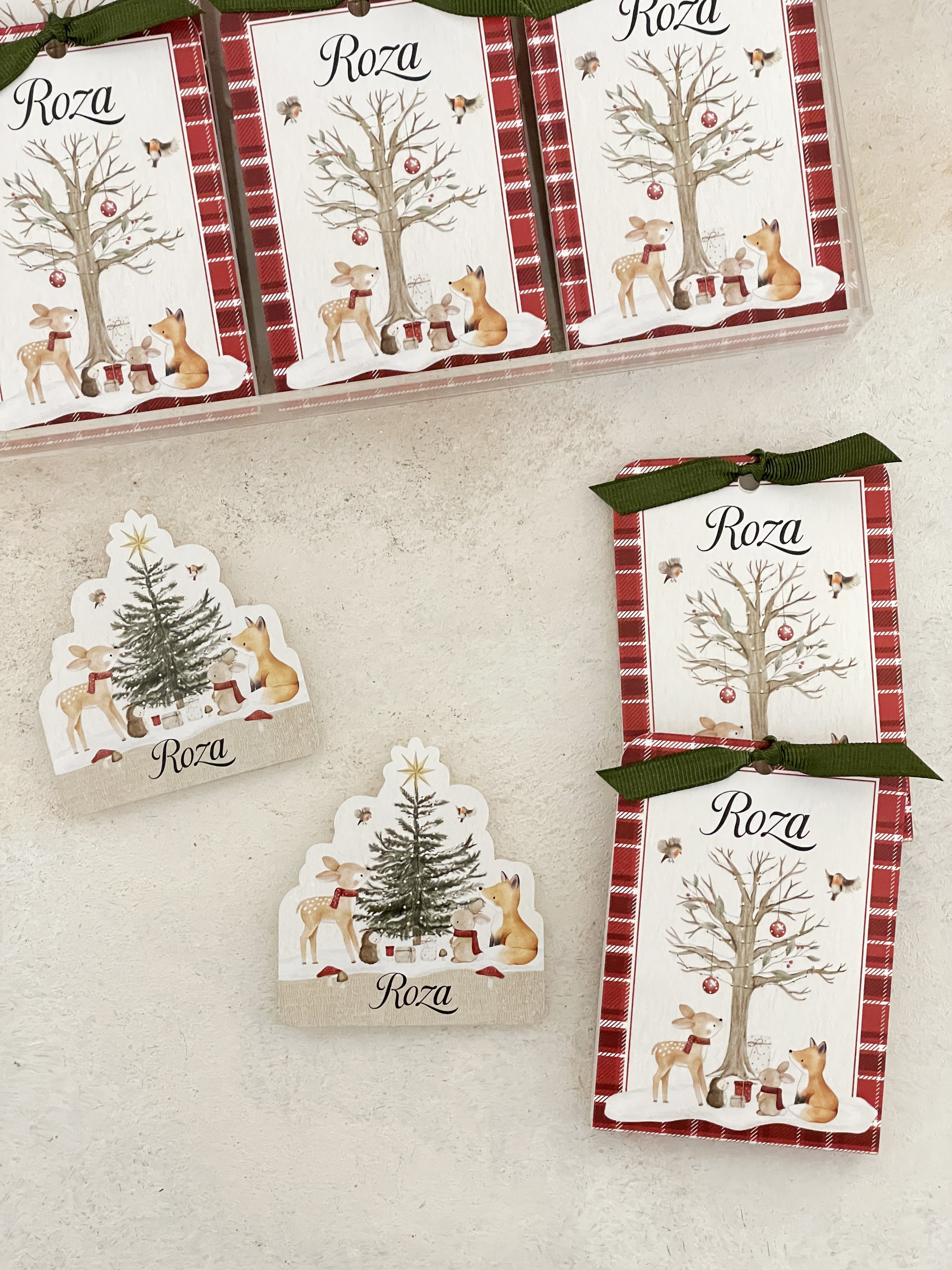 Woodland Christmas Pleksi Magnet ve Kılıfı