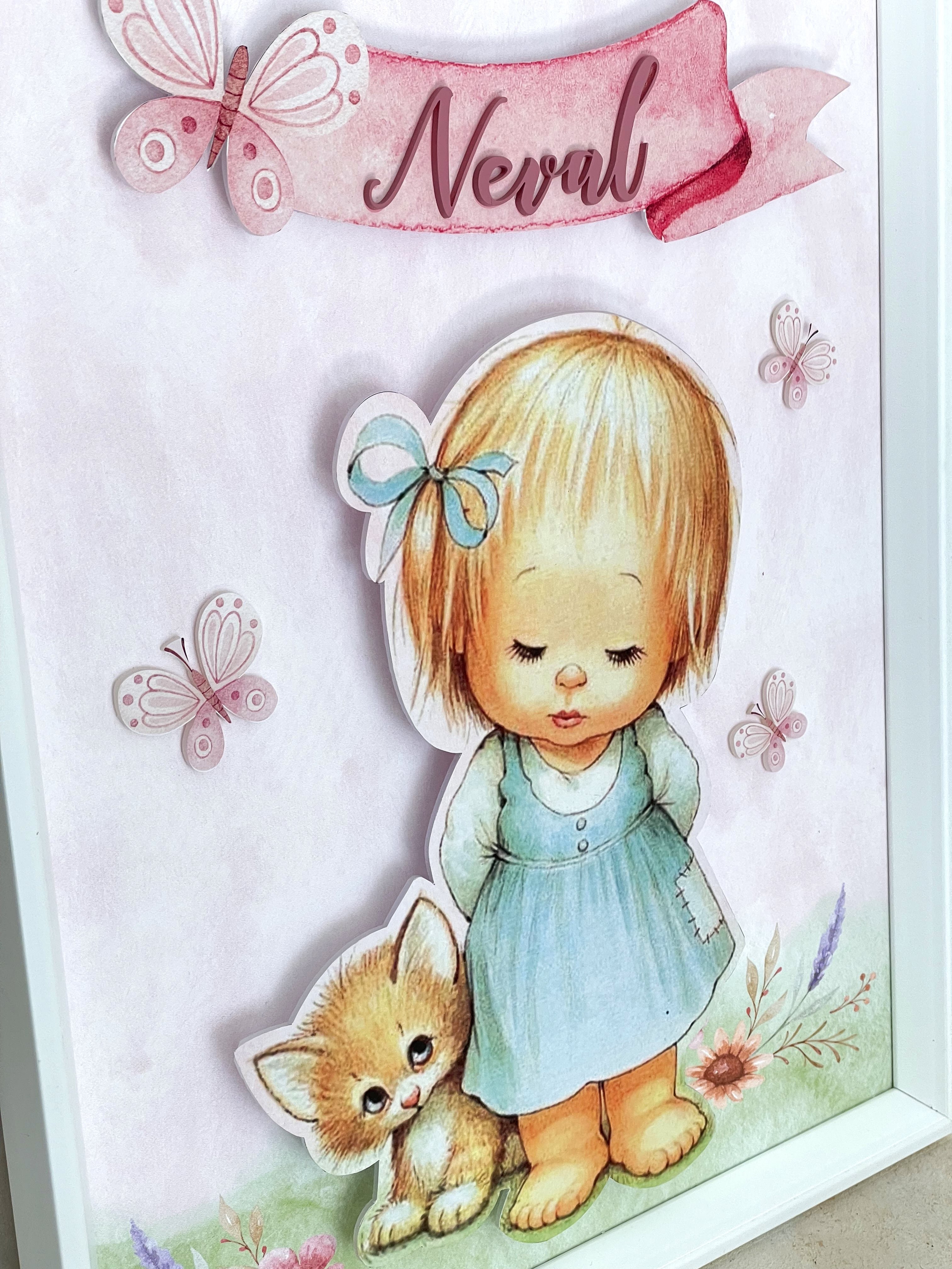 Vintage Baby Kapı Süsü