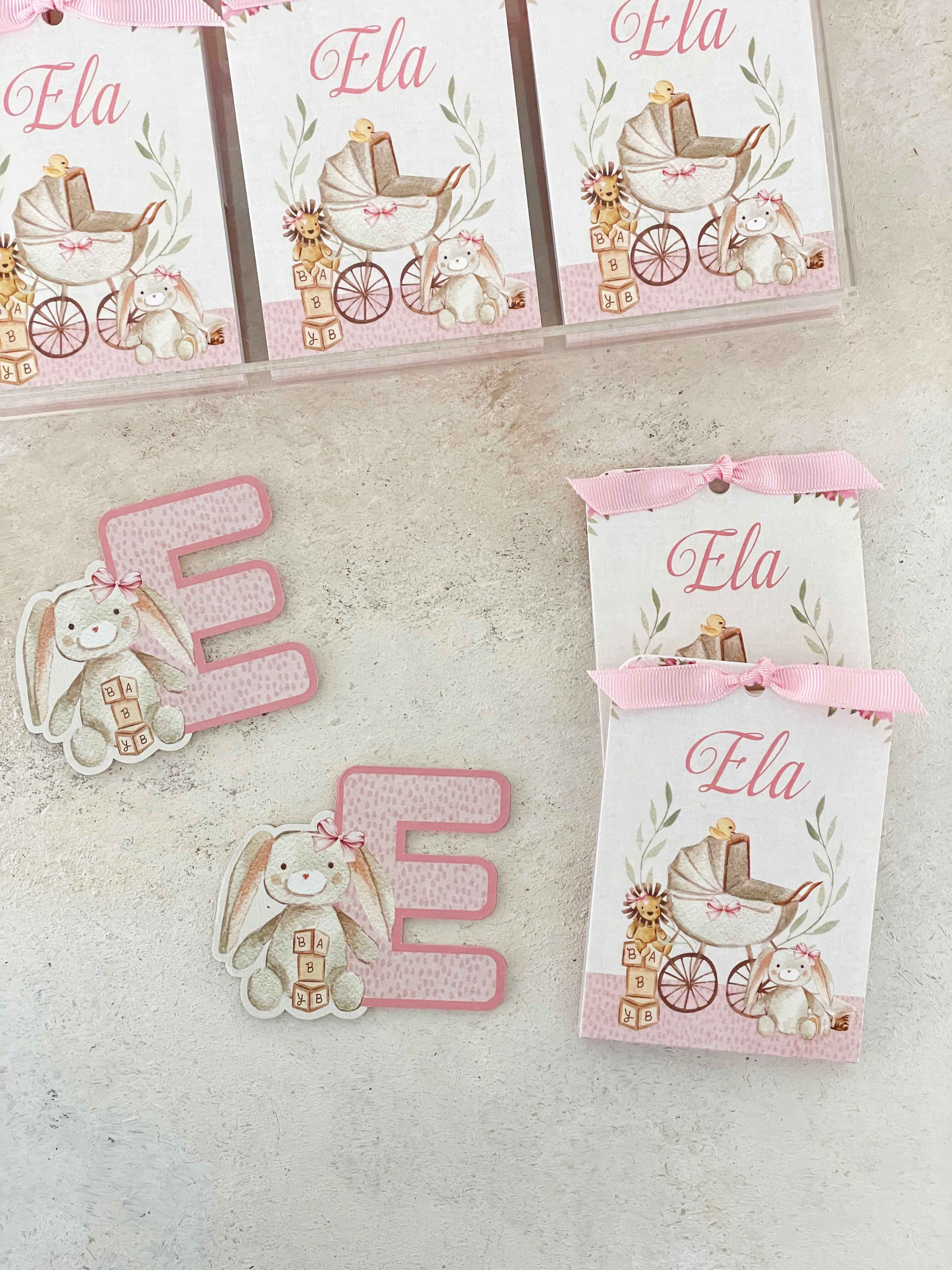 Bunny & Friends Harf Pleksi Magnet ve Kılıfı