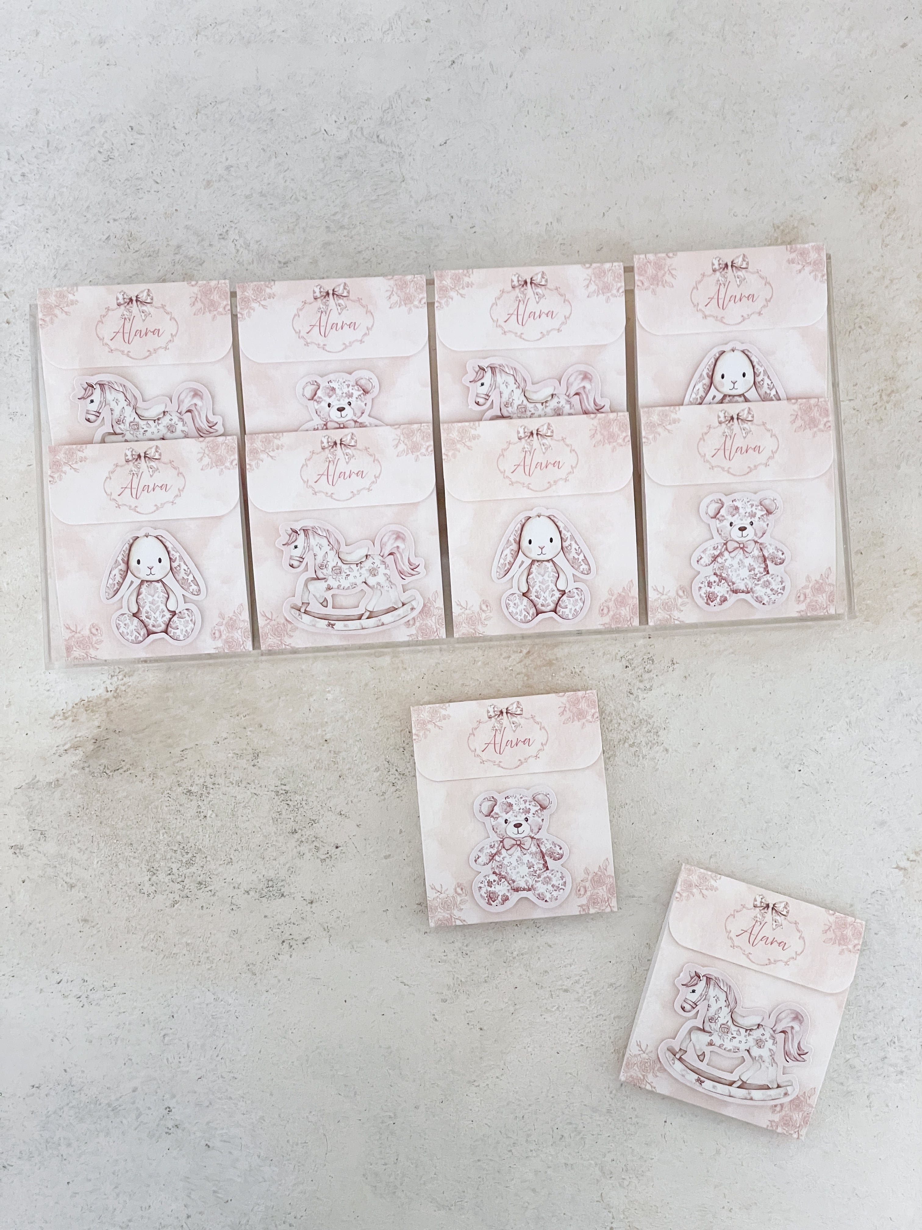 Pink Toile Baby Kartlı Madlen Çikolata