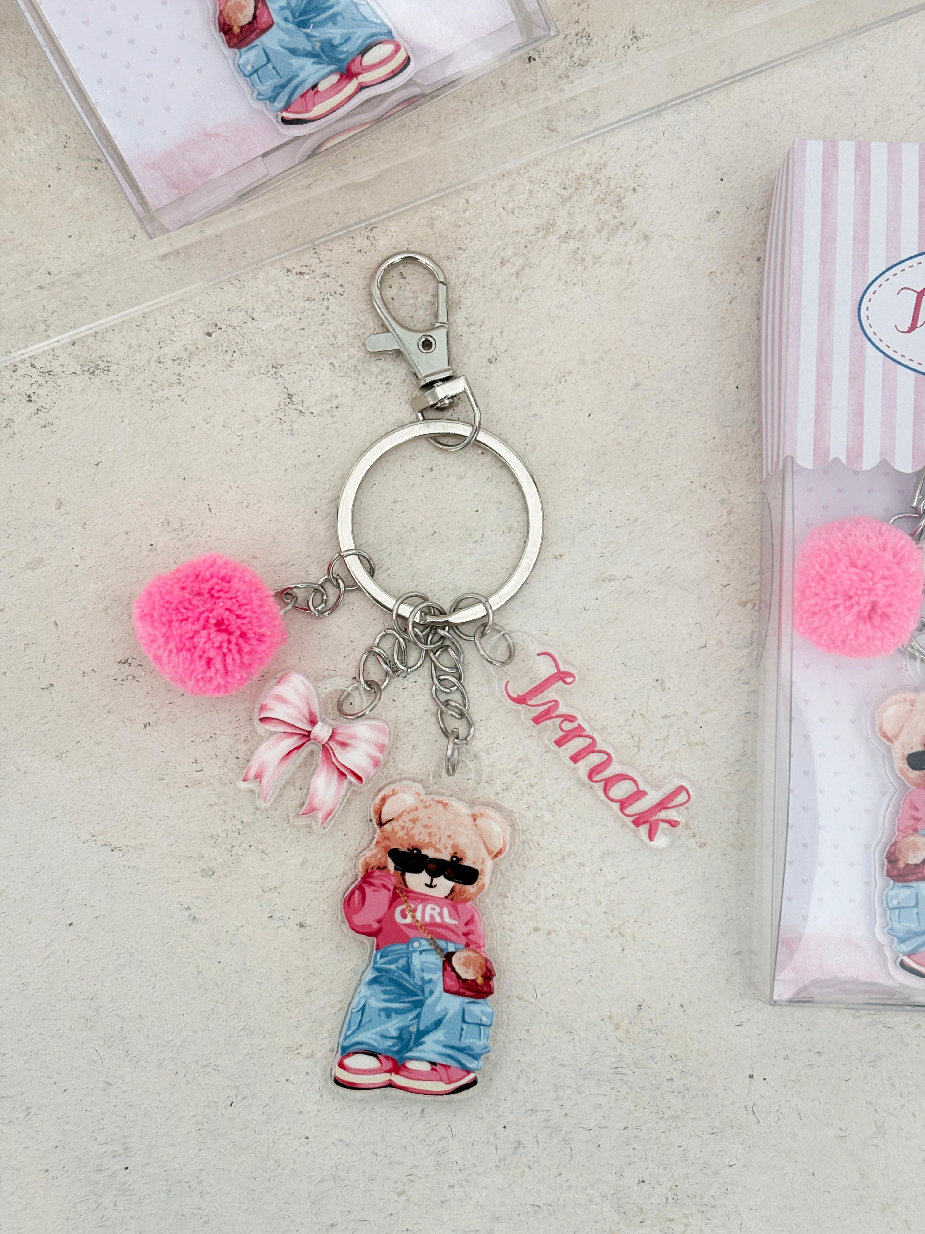 Girly Bear Anahtarlık ve Kutusu
