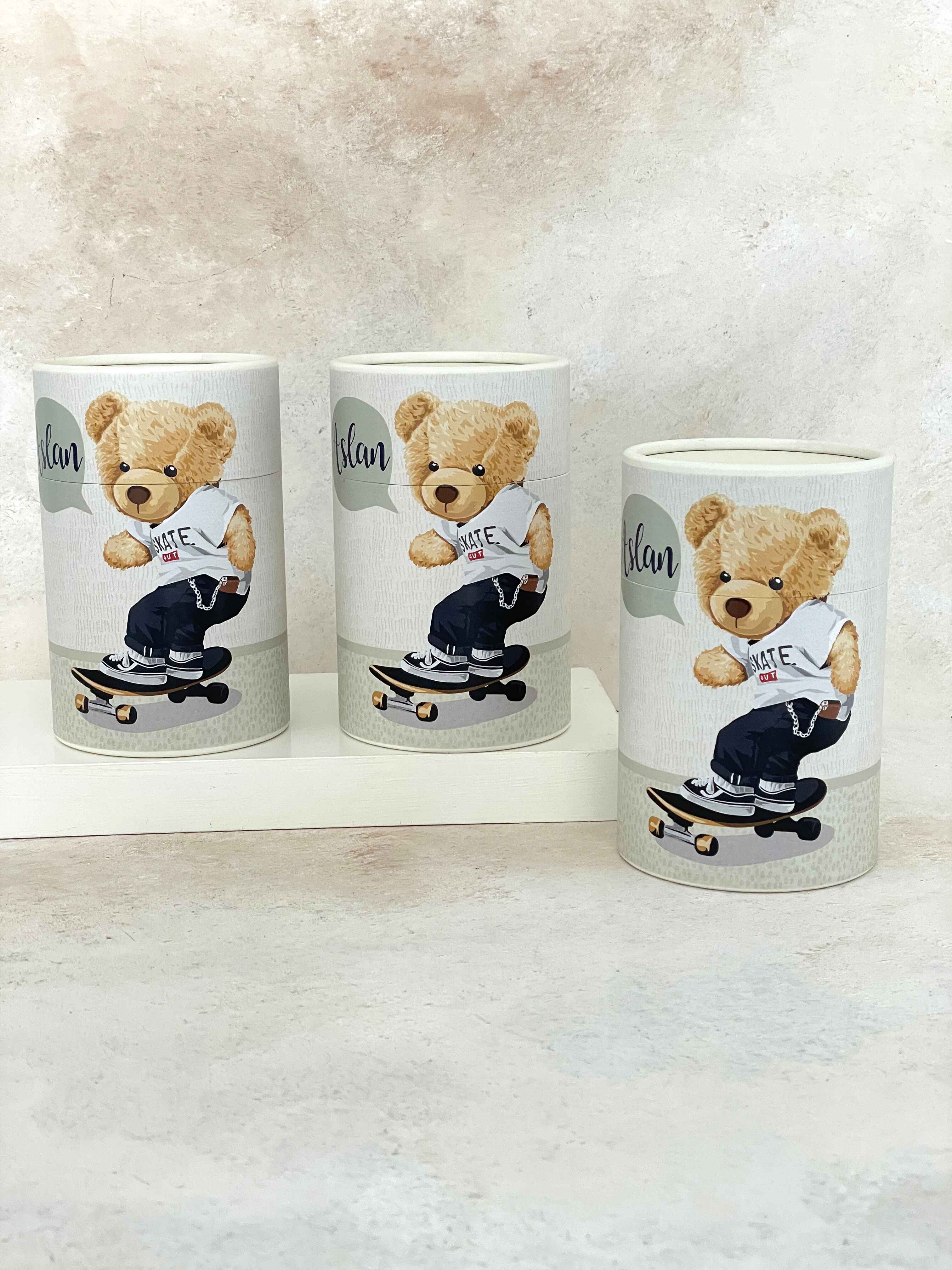Polo Bears Kaplama Silindir Kutu