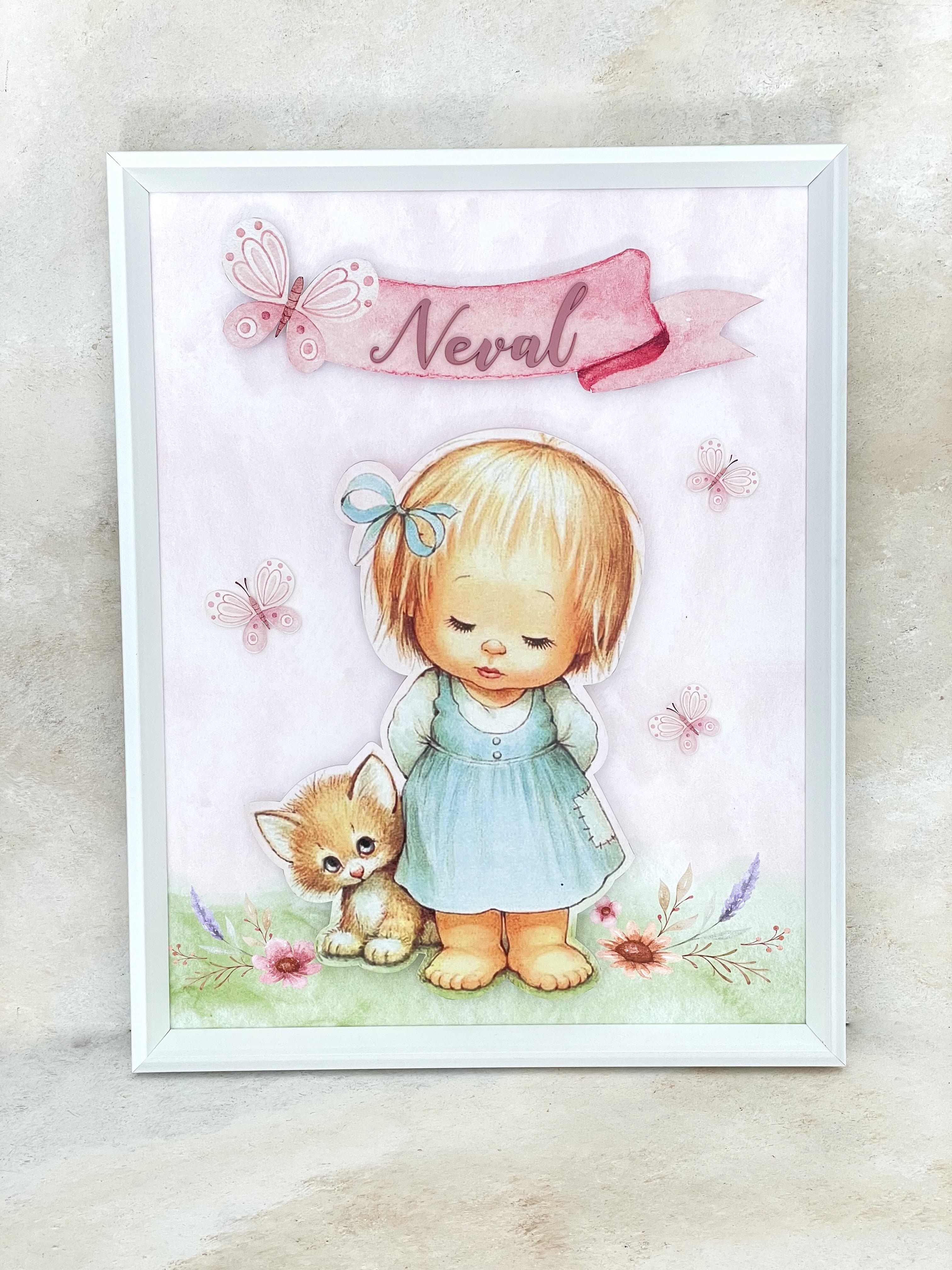 Vintage Baby Kapı Süsü