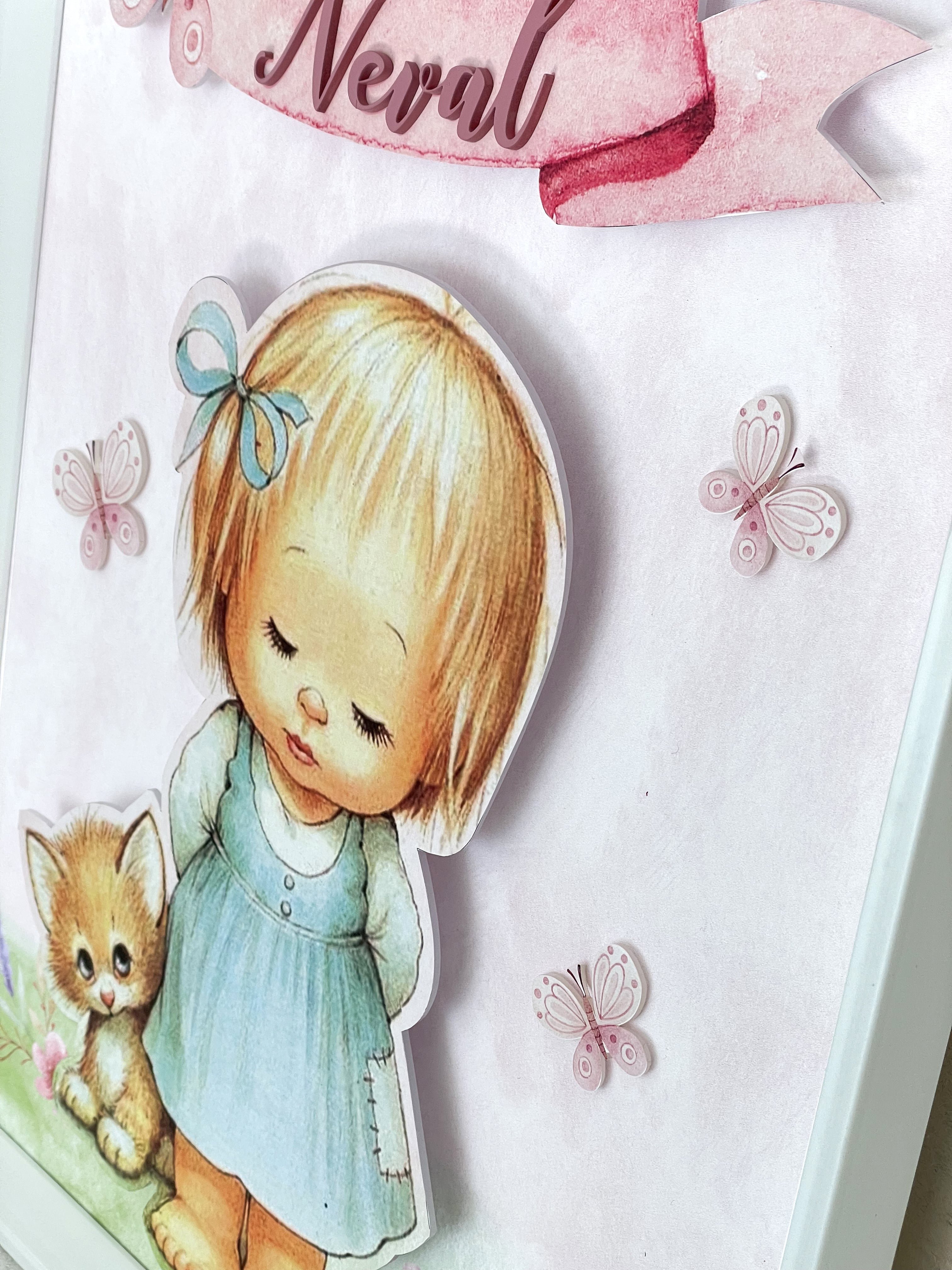 Vintage Baby Kapı Süsü