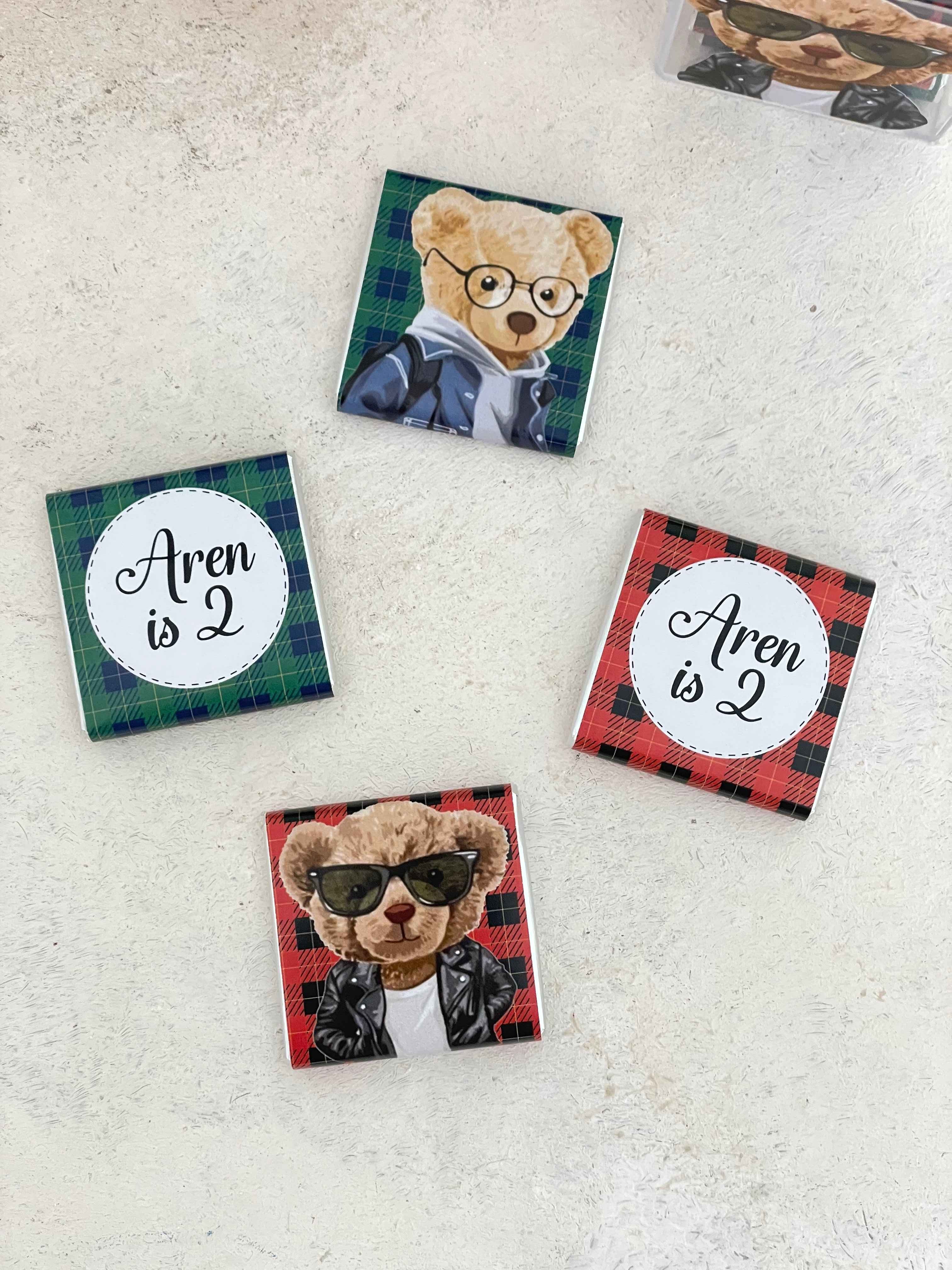 Polo Bear Kırmızı/Yeşil Çikolata Küpü