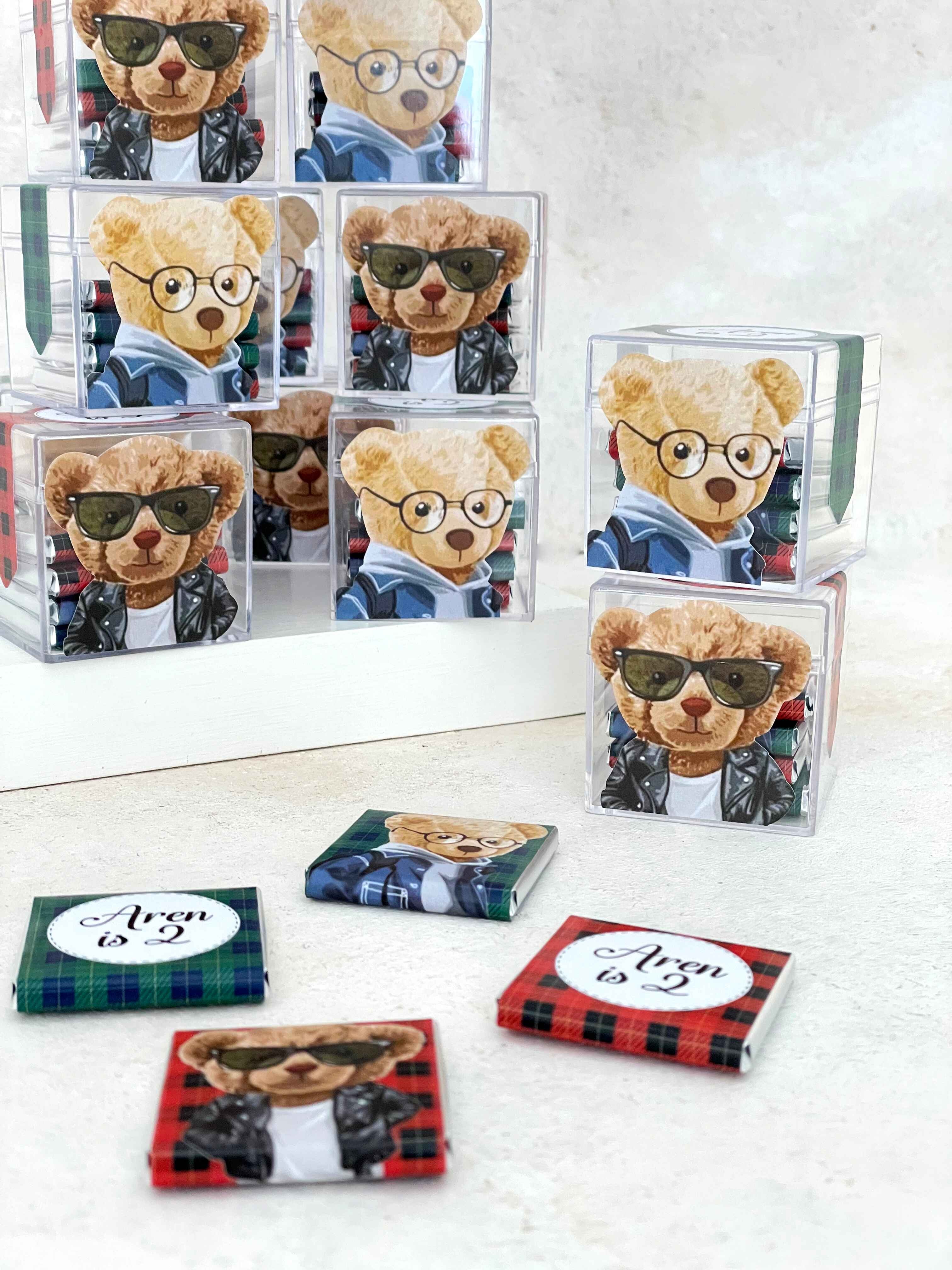 Polo Bear Kırmızı/Yeşil Çikolata Küpü