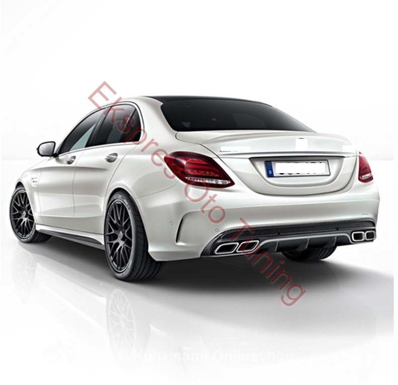 Mercedes C Serisi Bagaj Spoileri (W205 Sedan Uyumlu - C63 Görünüm)