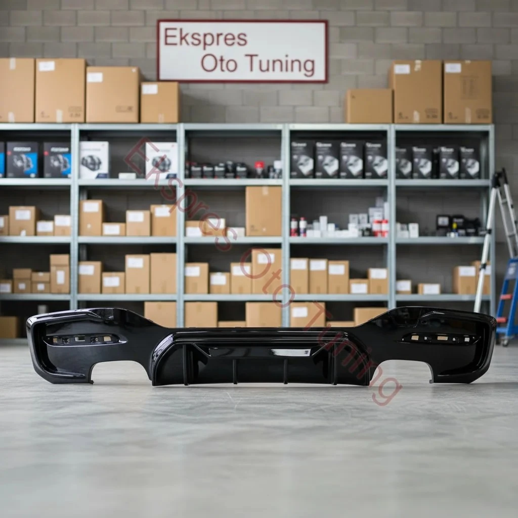 Bmw 1 Serisi Difüzör (F20 LCI Uyumlu – Performance Competition Görünüm – Parlak Siyah – 1.50)