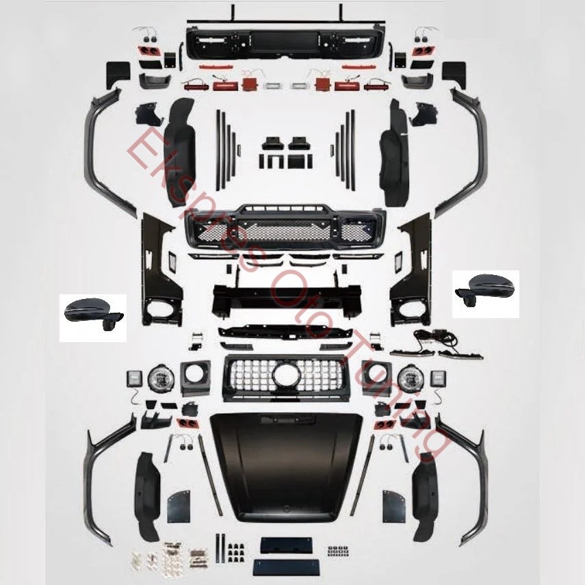 MERCEDES W463 TO W464 BODY KIT V TYPE FULL SET "KAPUT-AYNA-BANT"