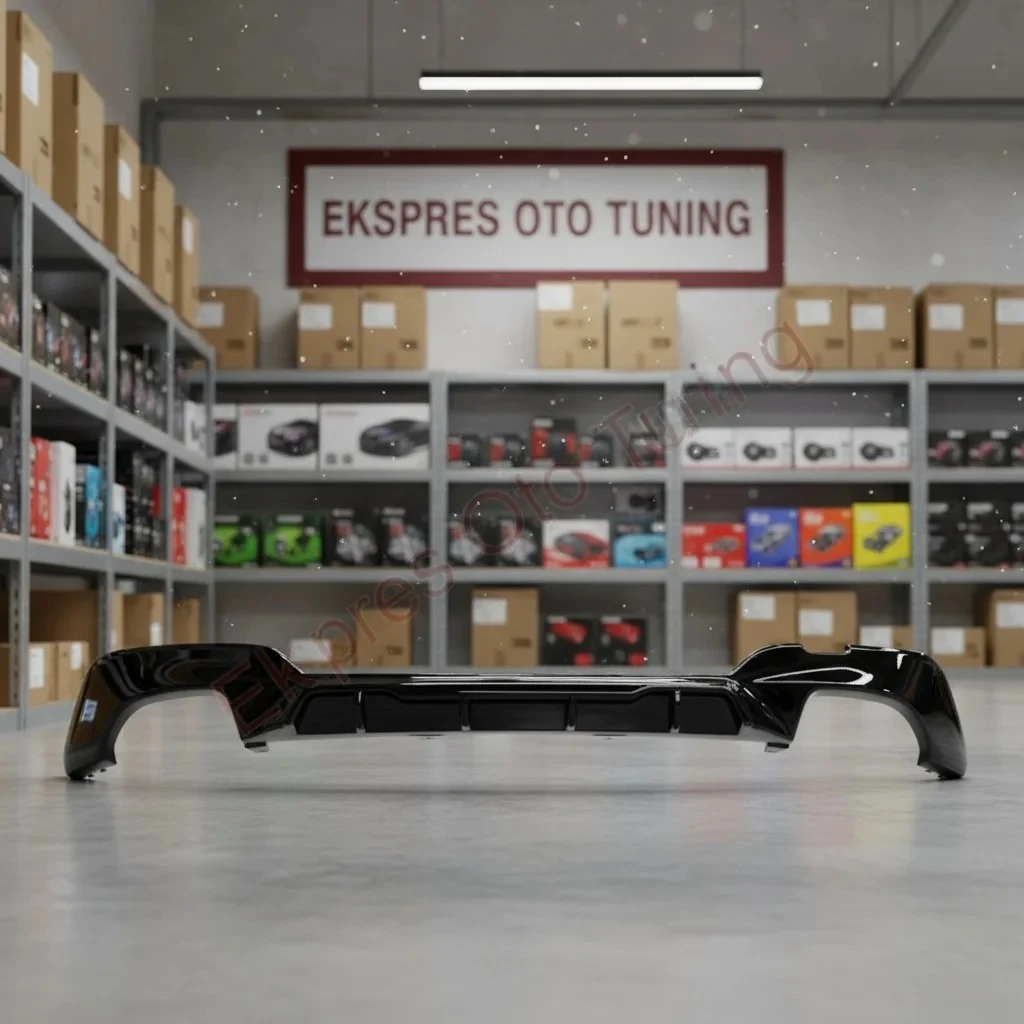 Bmw 3 Serisi Difüzör (G20 Uyumlu – Braketli – Competition – Piano Black – 3.40)