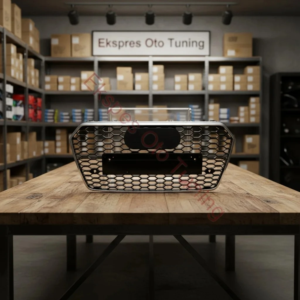 Audi A7 Panjur (2014-2018 Uyumlu – RS7 Görünüm – Krom/Siyah)