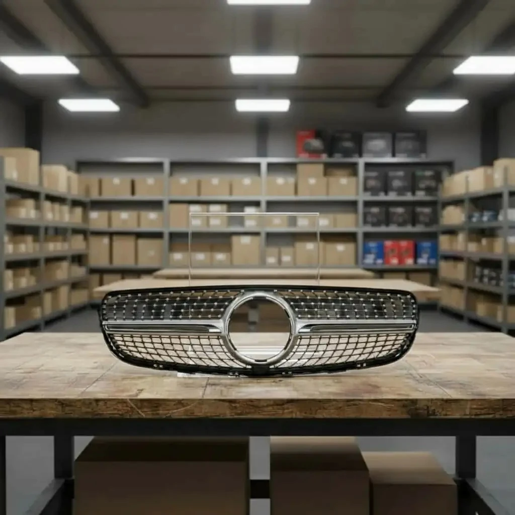 Mercedes GLC Panjur (W253 Uyumlu – Diamond Görünüm – Gri Çıtalı)