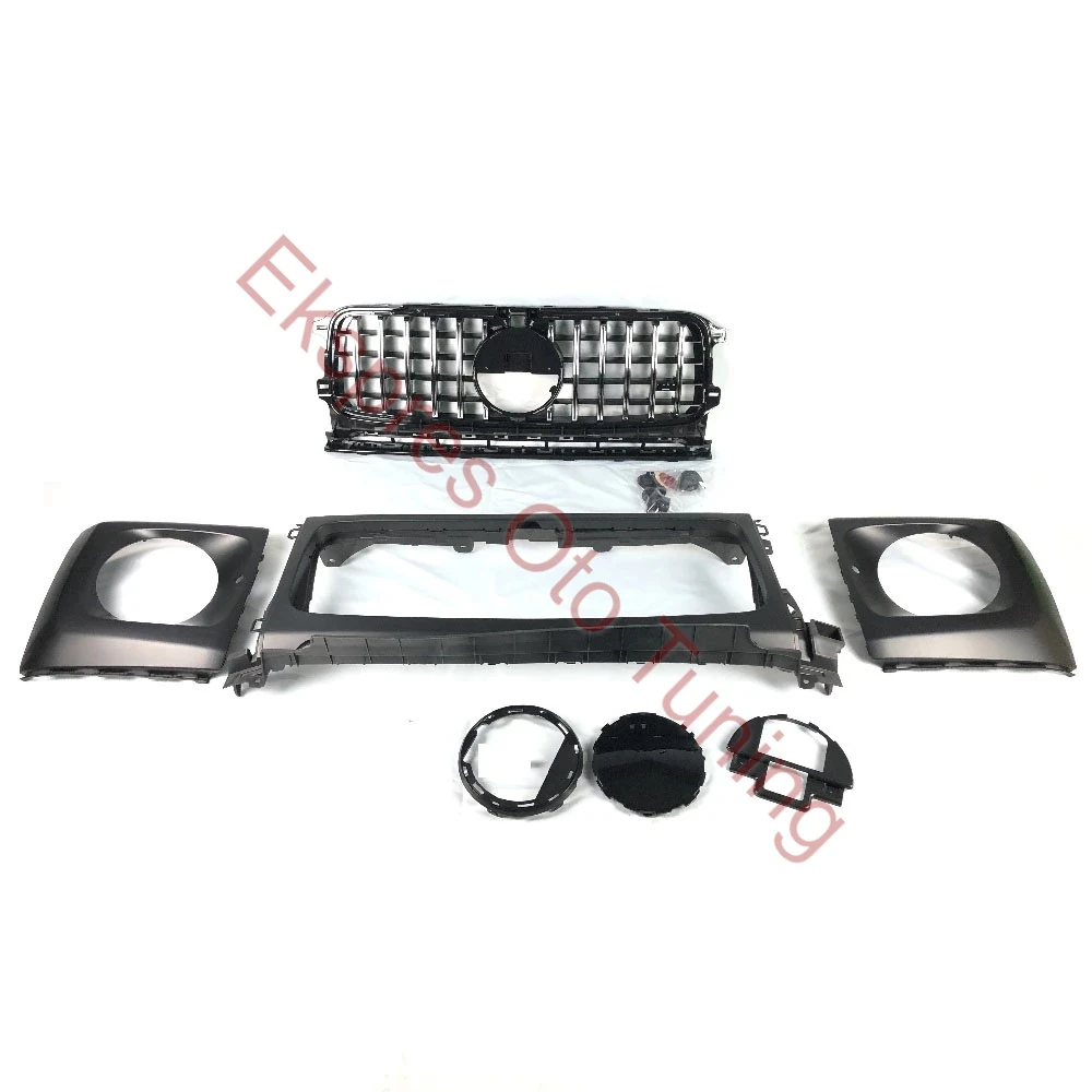 Mercedes G Serisi Panjur-Far Çerçevesi-Panjur Braketi-Logo Seti (W464 Uyumlu)