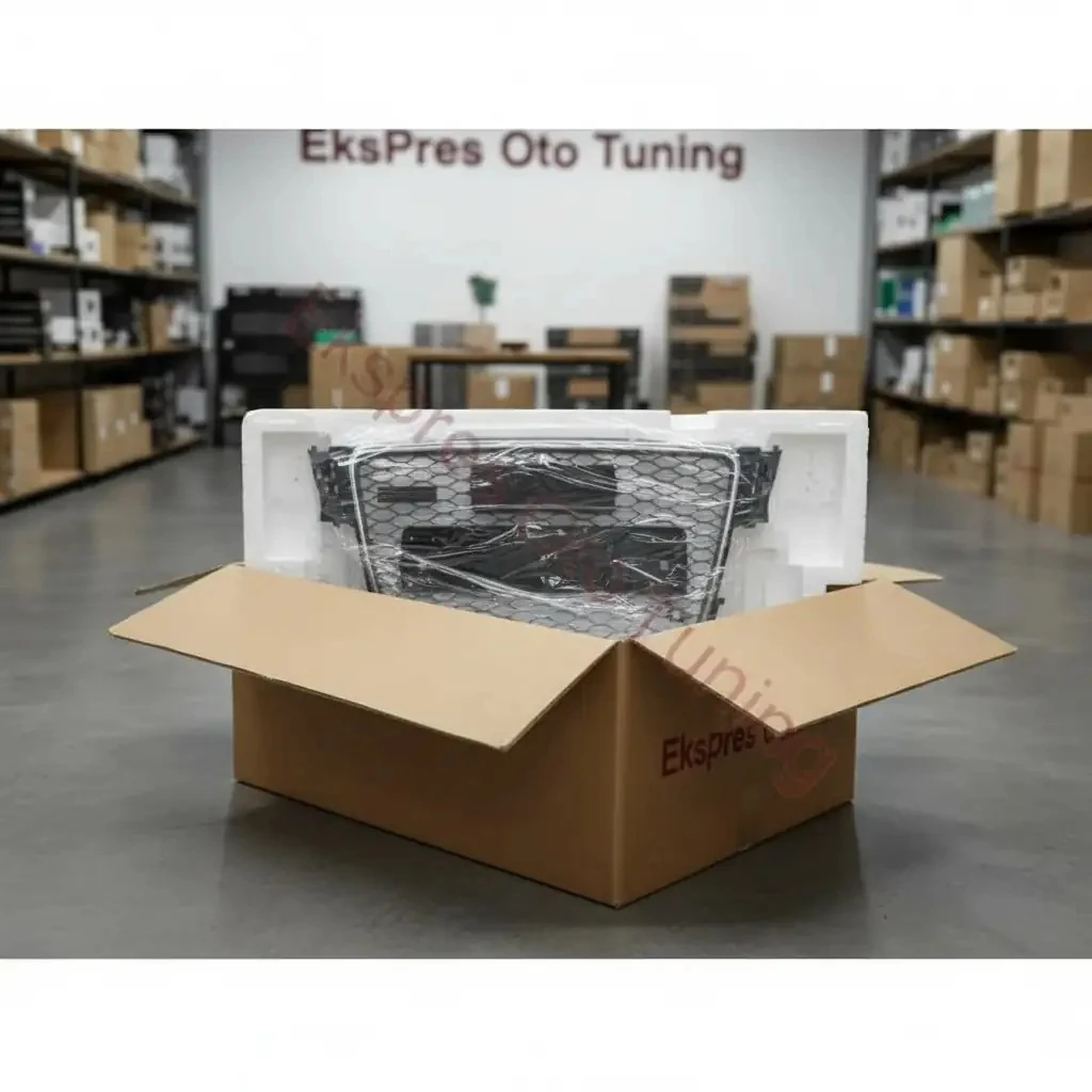 Audi A4 Panjur (2008-2011 Uyumlu – RS4 Görünüm – Krom/Siyah)