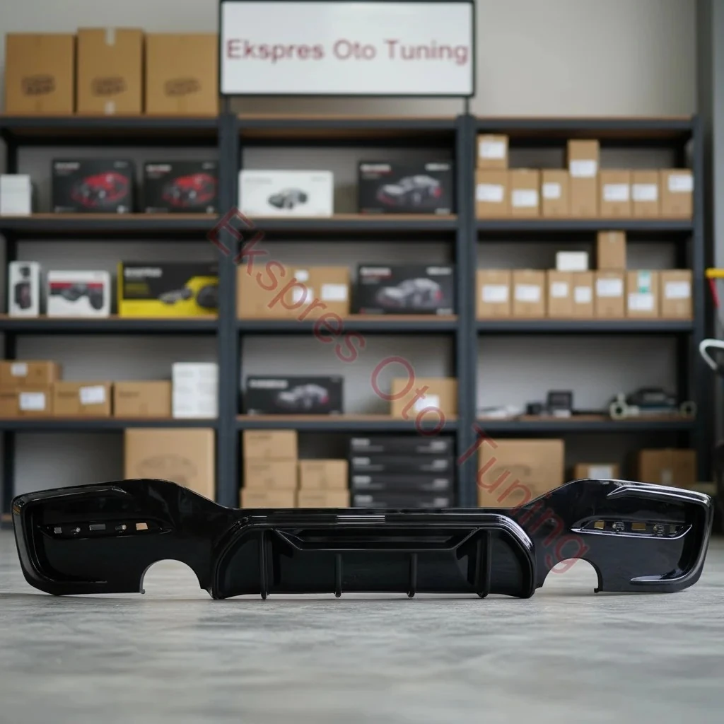 Bmw 1 Serisi Difüzör (F20 LCI Uyumlu – Performance Competition Görünüm – 1.35 – Piano Black)