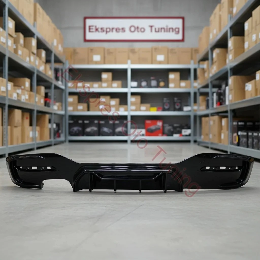 Bmw 1 Serisi Difüzör (F20 LCI Uyumlu – Performance Competition Görünüm – Parlak Siyah – 1.20)