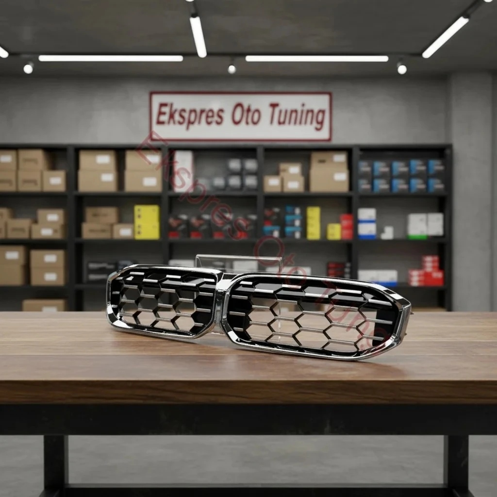 Bmw 3 Serisi Panjur (G20 LCI Uyumlu – Diamond – Gri/Krom Çerçeve)