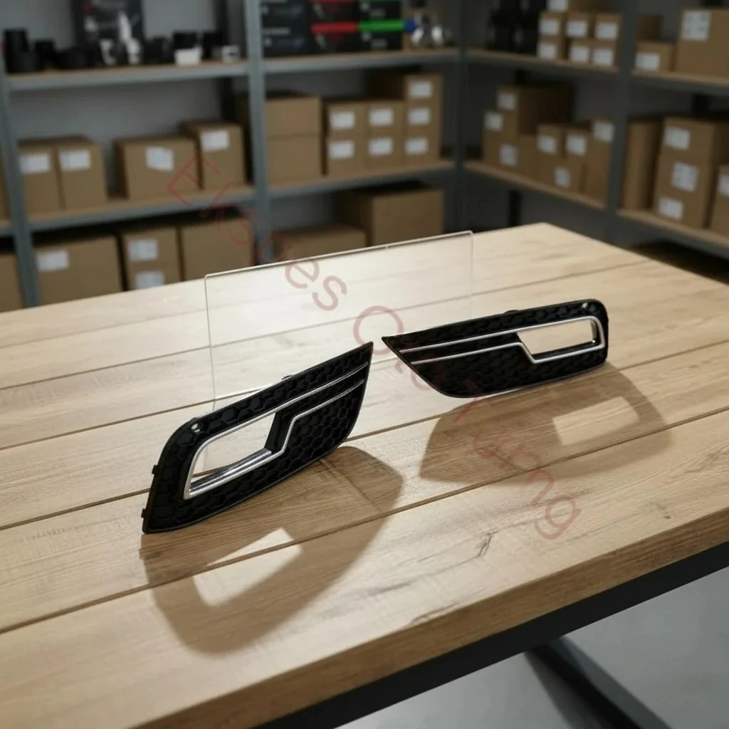 Audi A4 Sis Çerçevesi (2011-2015 Uyumlu – RS Görünüm – Krom/Siyah)