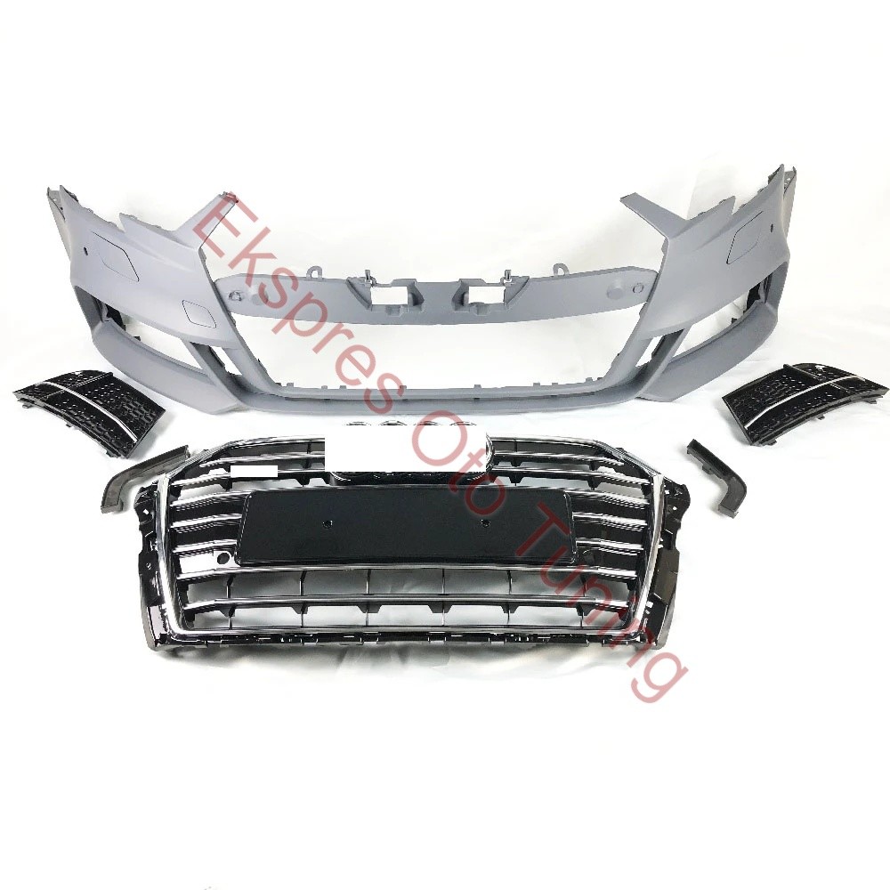 Audi A3 HB Ön Tampon (2016+ Uyumlu – S3 Görünüm)