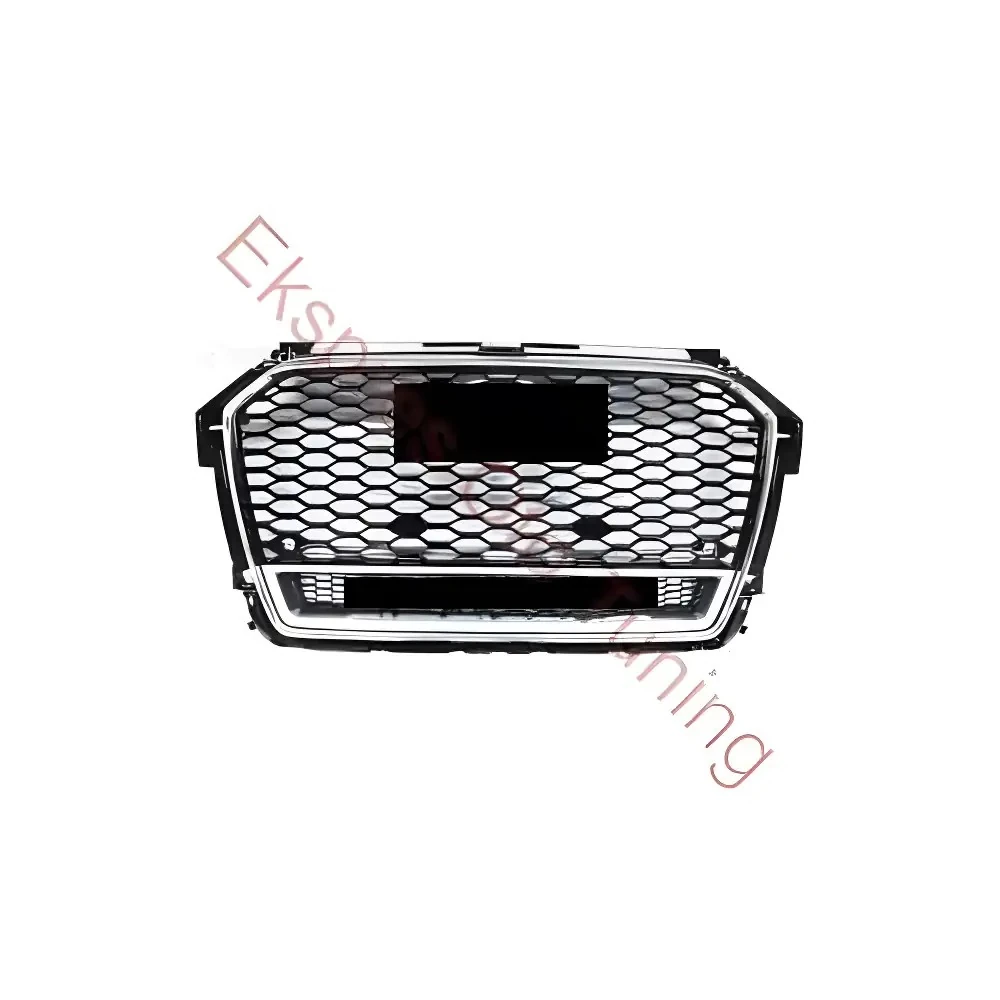 Audi A1 Panjur (2014-2018 Uyumlu – RS1 Görünüm – Krom/Siyah)